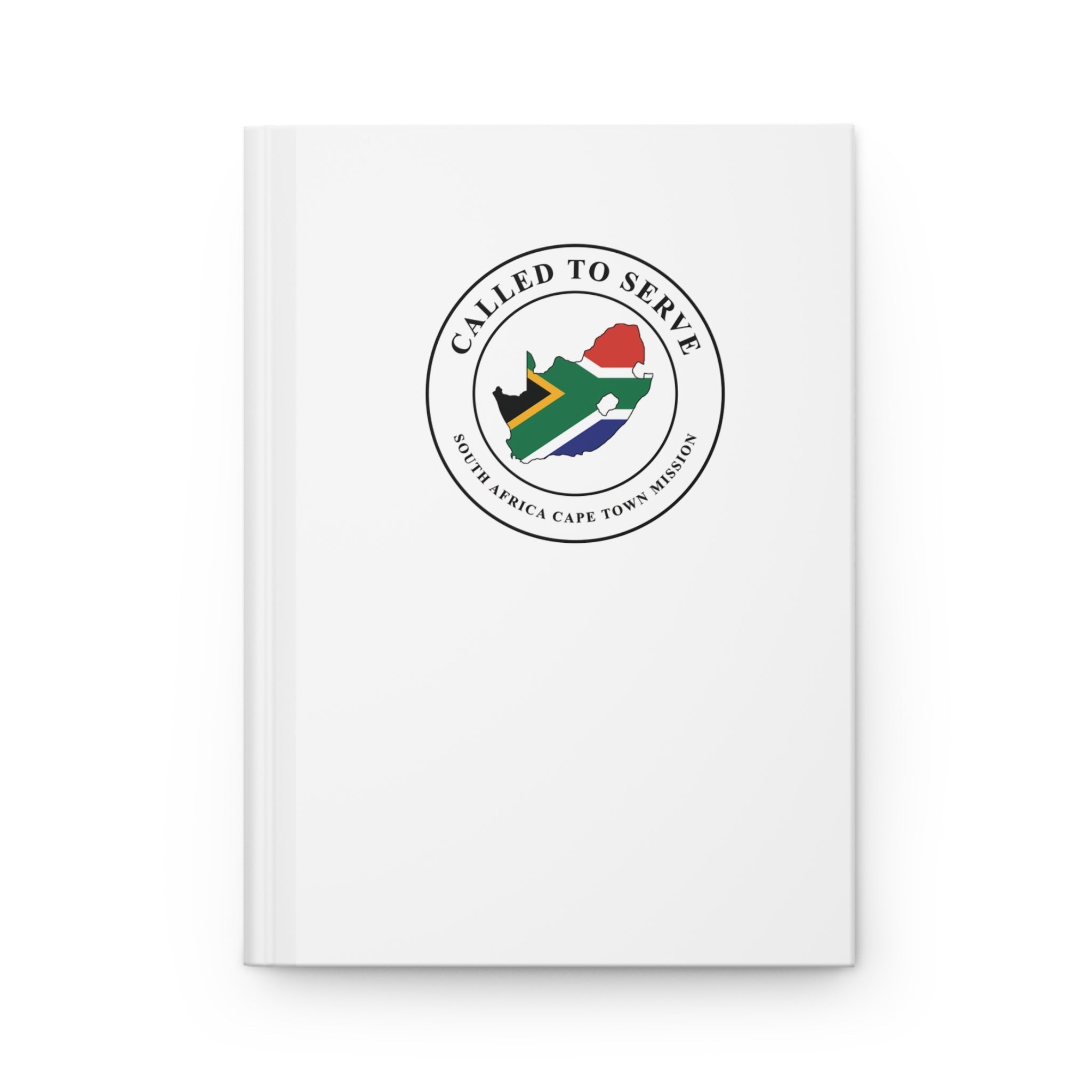 South Africa Cape Town Mission Flag Map Called to Serve White Hardcover Journal Matte - Mission Wishlist - LDS Missionary Gift Store