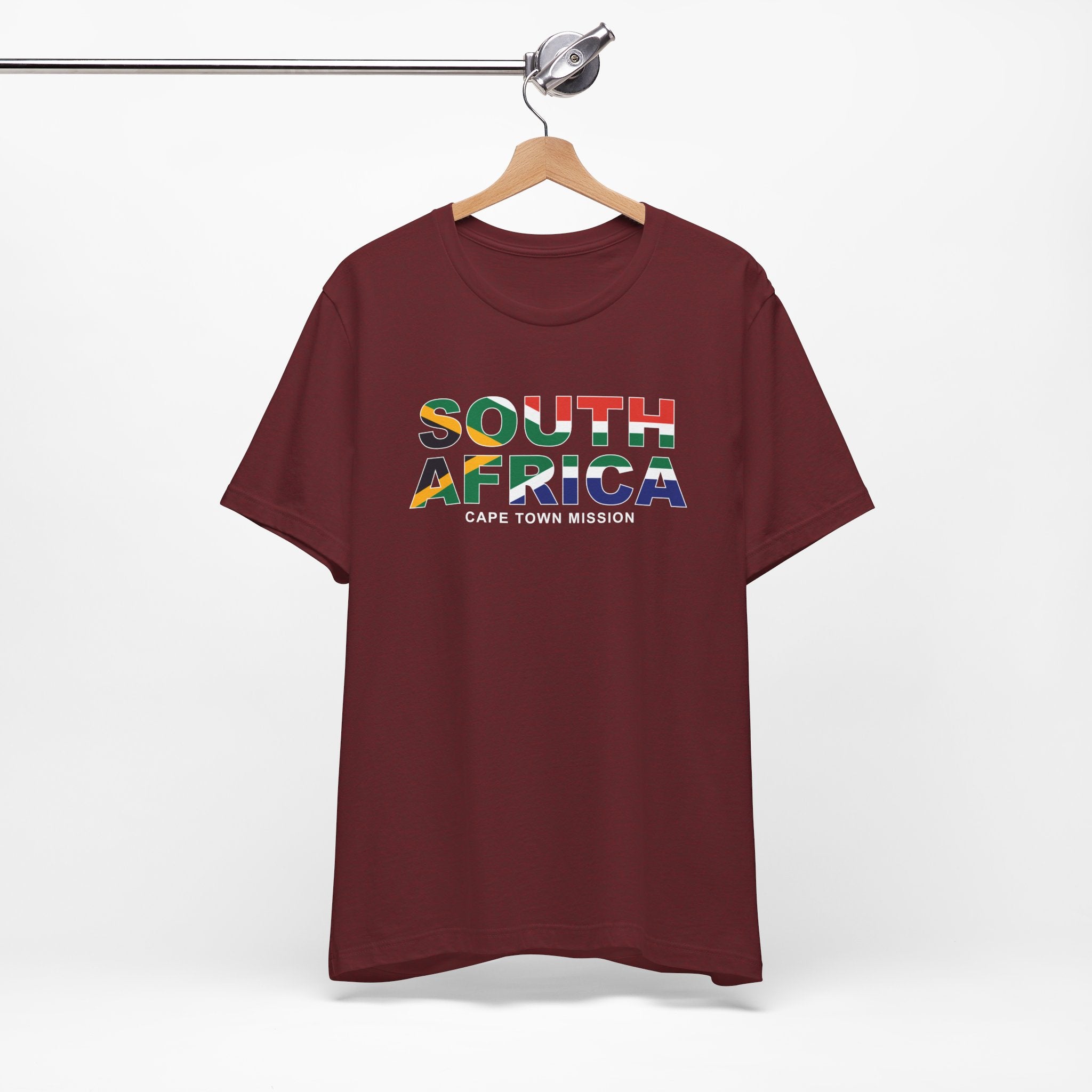 South Africa Cape Town Mission Flag Title T-shirt - Mission Wishlist - LDS Missionary Gift Store