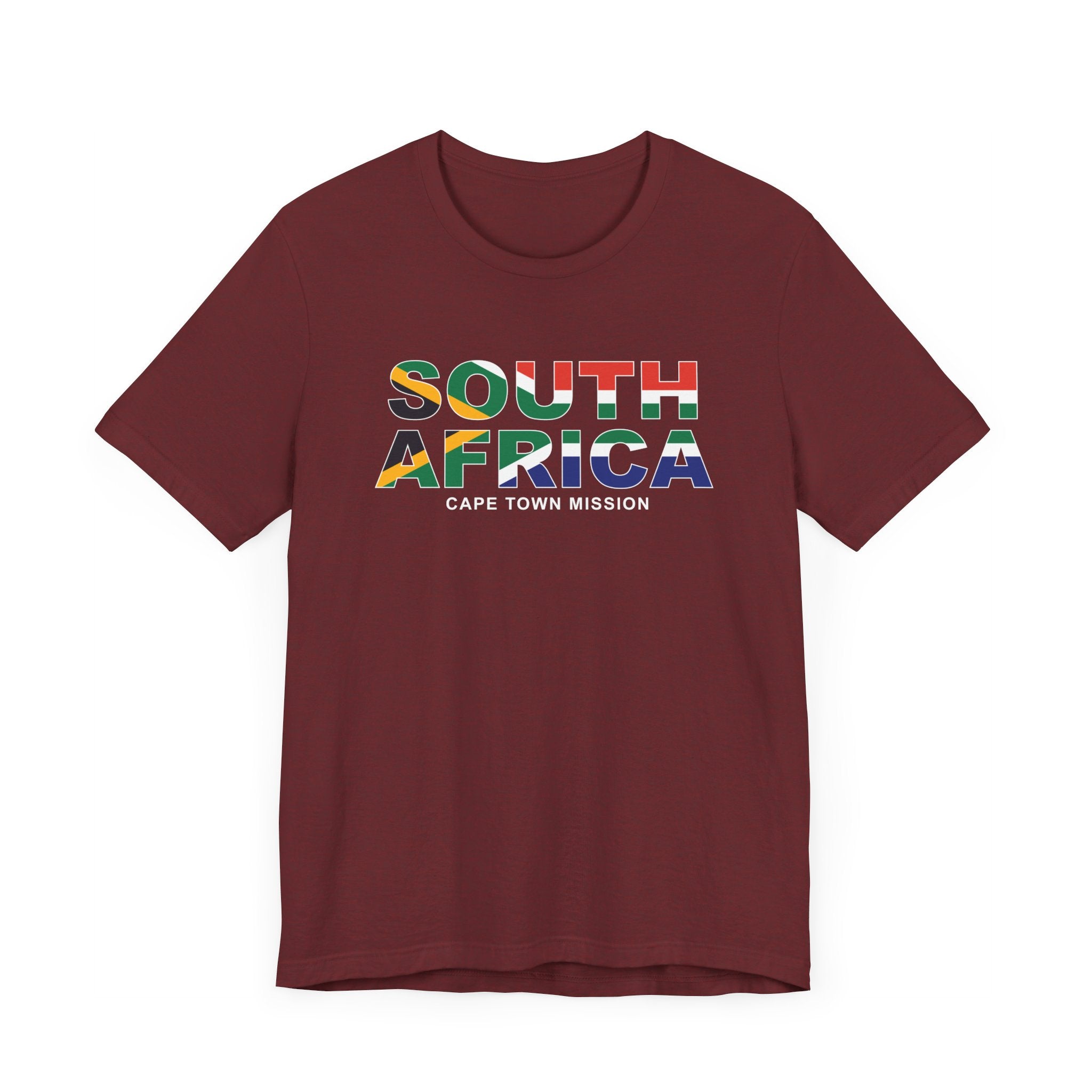 South Africa Cape Town Mission Flag Title T-shirt - Mission Wishlist - LDS Missionary Gift Store