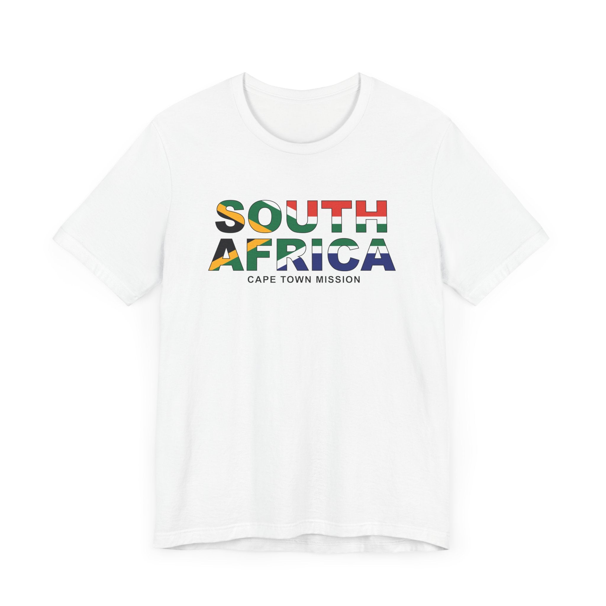 South Africa Cape Town Mission Flag Title T-shirt - Mission Wishlist - LDS Missionary Gift Store