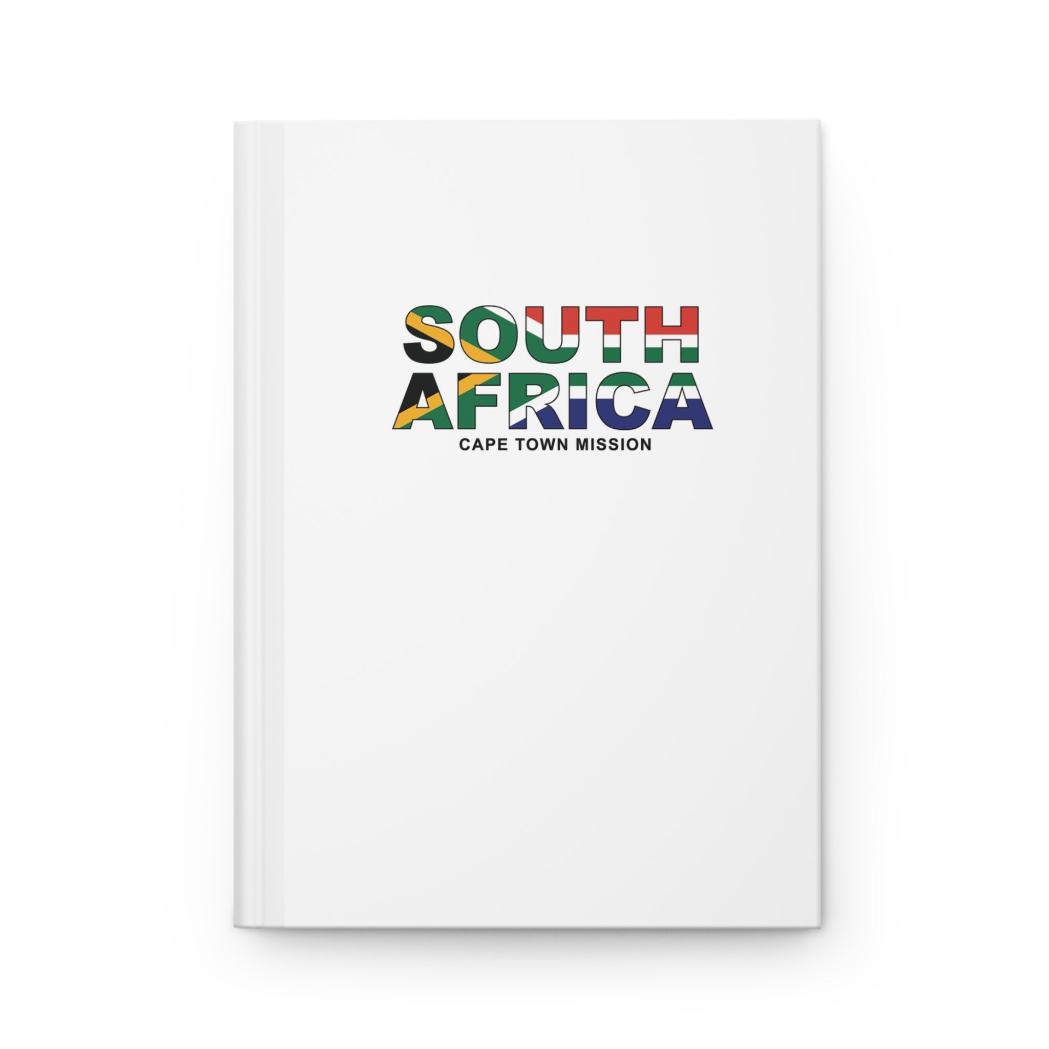 South Africa Cape Town Mission Flag Title White Hardcover Journal Matte - Mission Wishlist - LDS Missionary Gift Store