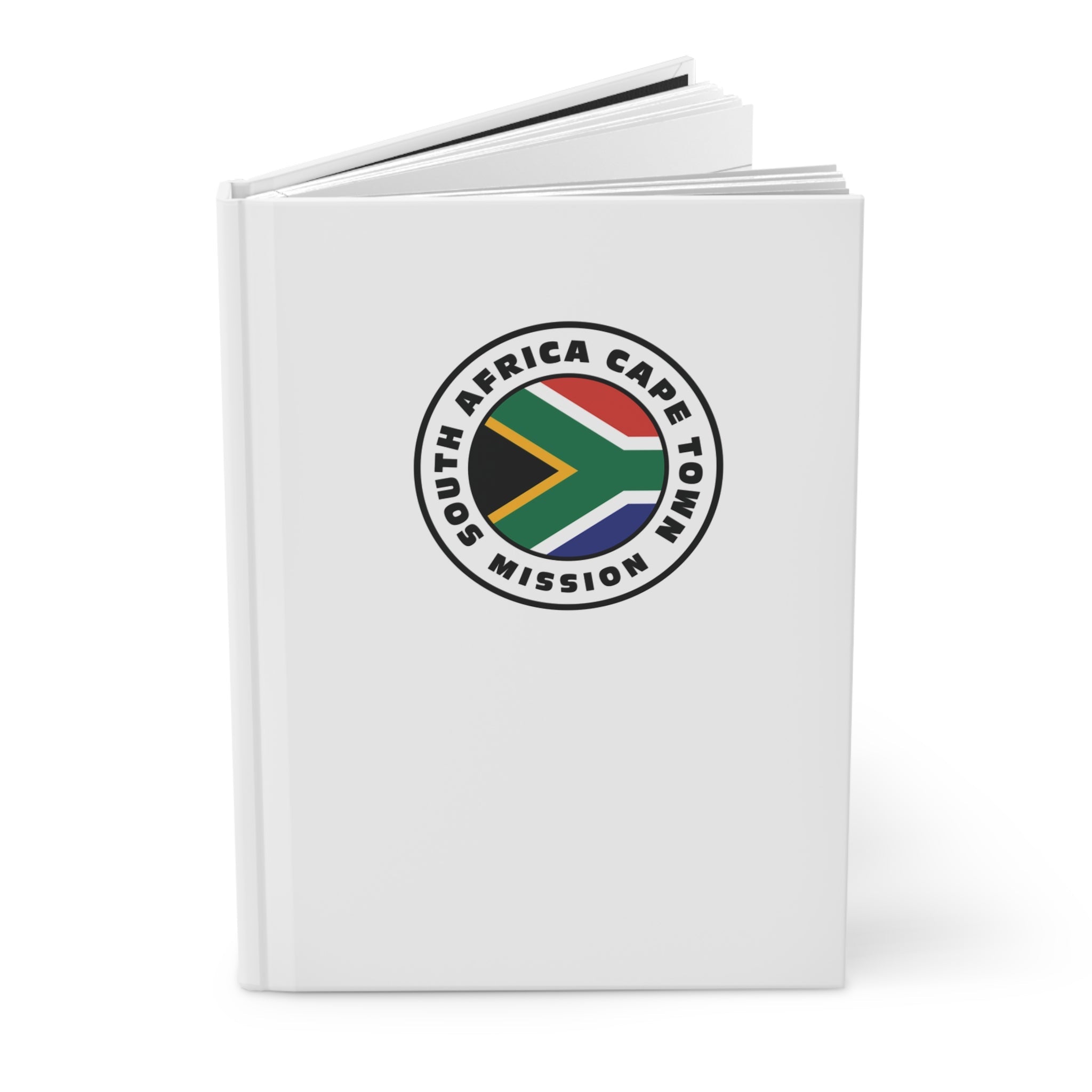 South Africa Cape Town Mission Logo Design White Hardcover Journal Matte - Mission Wishlist - LDS Missionary Gift Store