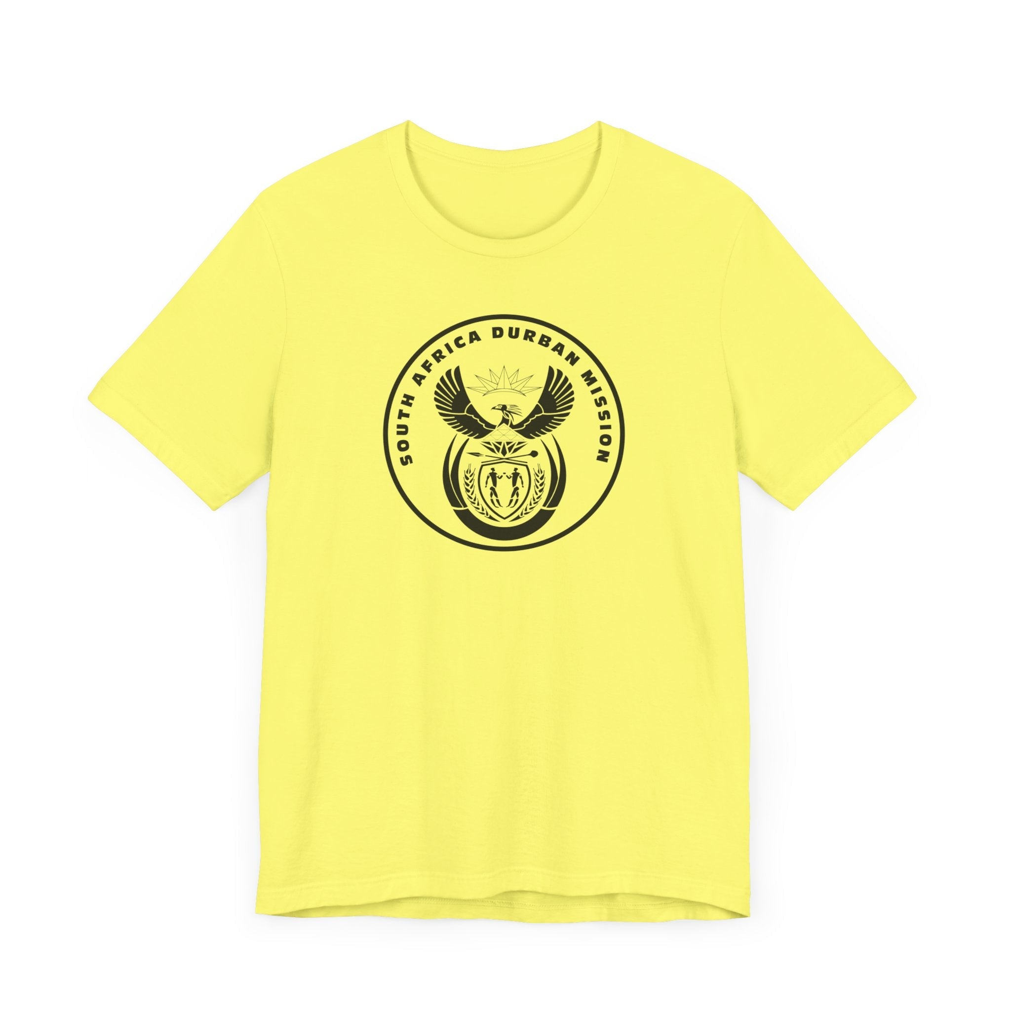 South Africa Durban Mission Circular Monochrome Logo T-Shirt - Mission Wishlist - LDS Missionary Gift Store