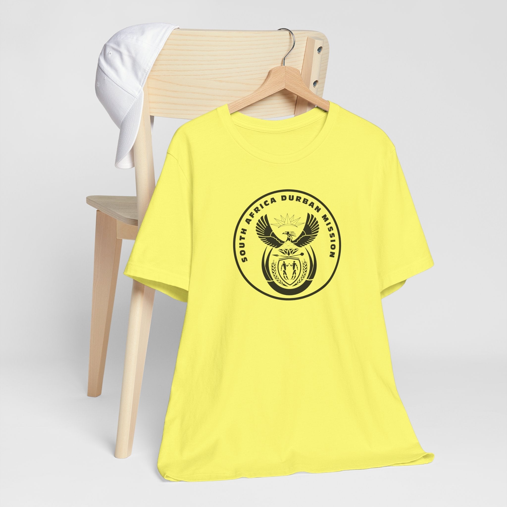 South Africa Durban Mission Circular Monochrome Logo T-Shirt - Latter-Day Saint LDS Missionary Gift - Book of Mormon
