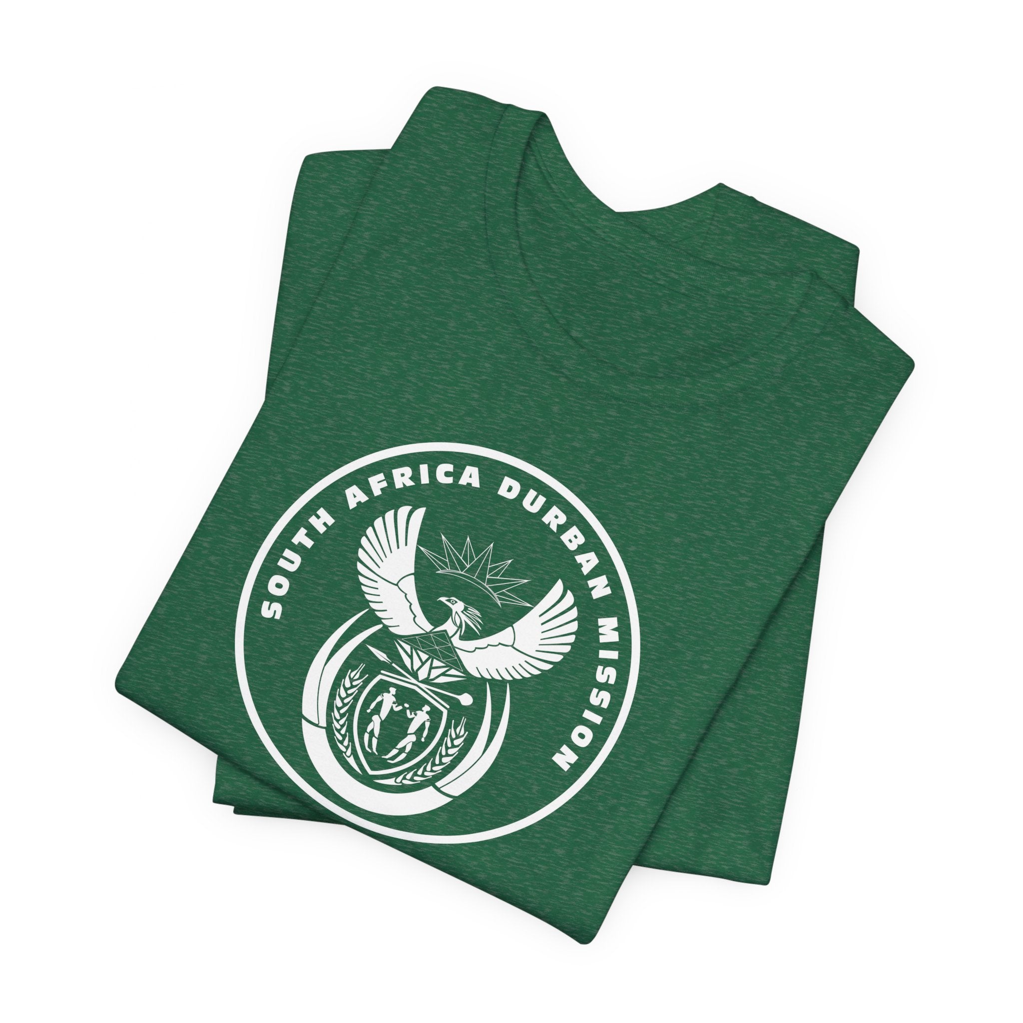 South Africa Durban Mission Circular Monochrome Logo T-Shirt - Latter-Day Saint LDS Missionary Gift - Book of Mormon