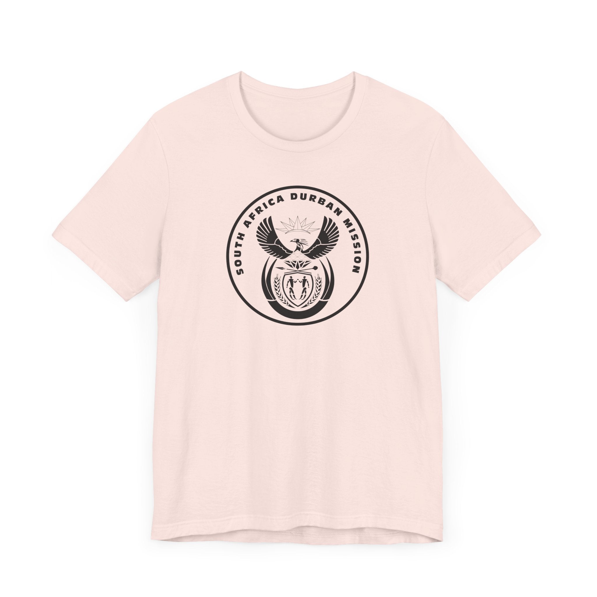 South Africa Durban Mission Circular Monochrome Logo T-Shirt - Latter-Day Saint LDS Missionary Gift - Book of Mormon