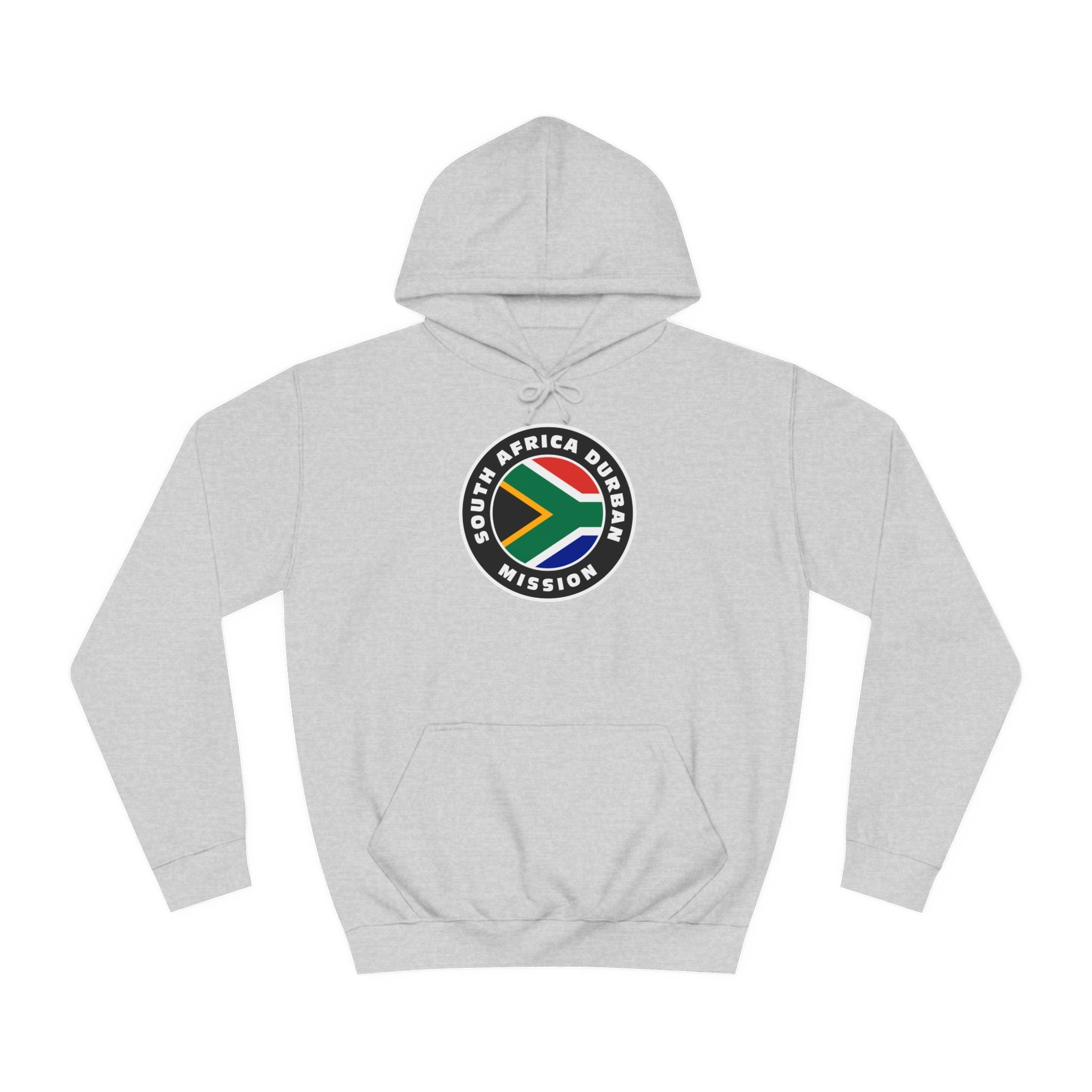 South Africa Durban Mission Flag Logo (Black Border) College Hoodie - Mission Wishlist - LDS Missionary Gift Store