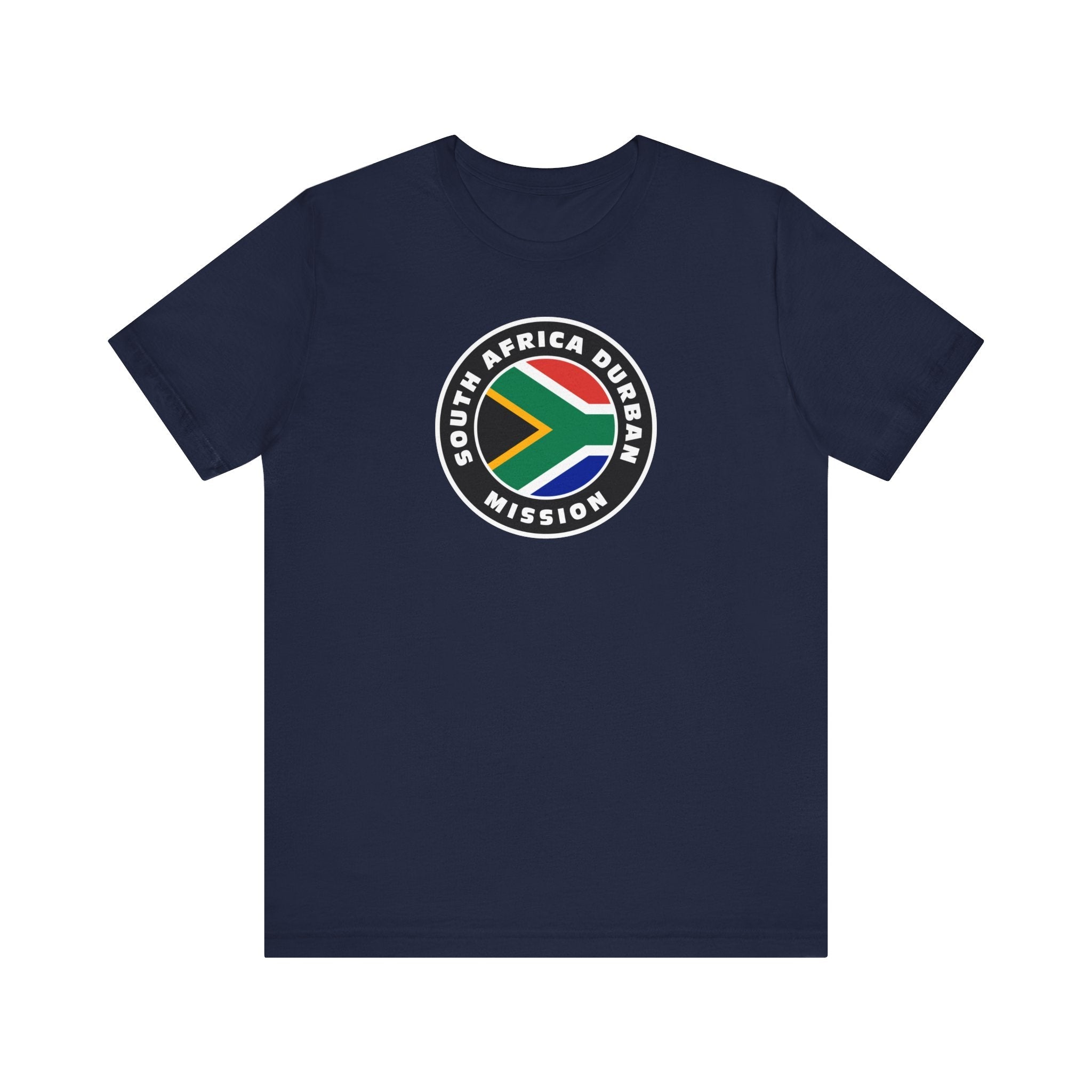 South Africa Durban Mission Flag Logo (Black Border) T-shirt - Mission Wishlist - LDS Missionary Gift Store