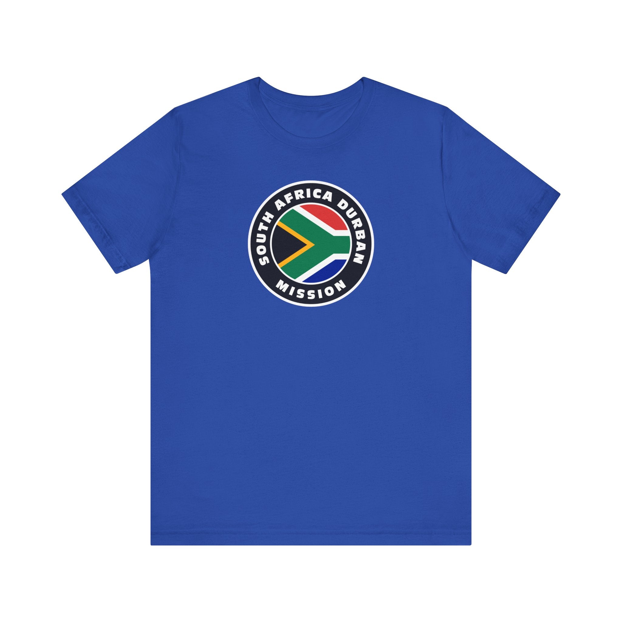 South Africa Durban Mission Flag Logo (Black Border) T-shirt - Mission Wishlist - LDS Missionary Gift Store