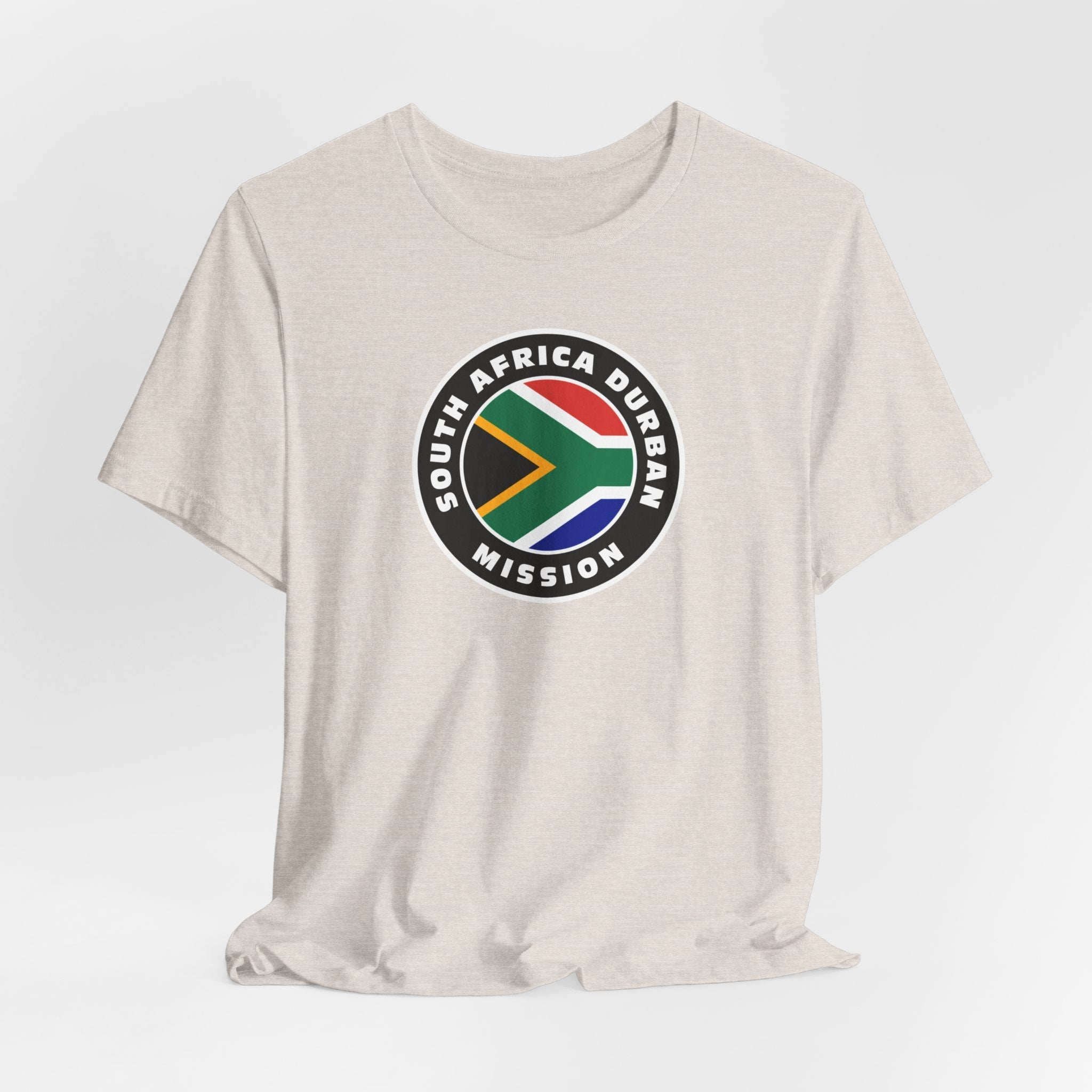 South Africa Durban Mission Flag Logo (Black Border) T-shirt - Mission Wishlist - LDS Missionary Gift Store