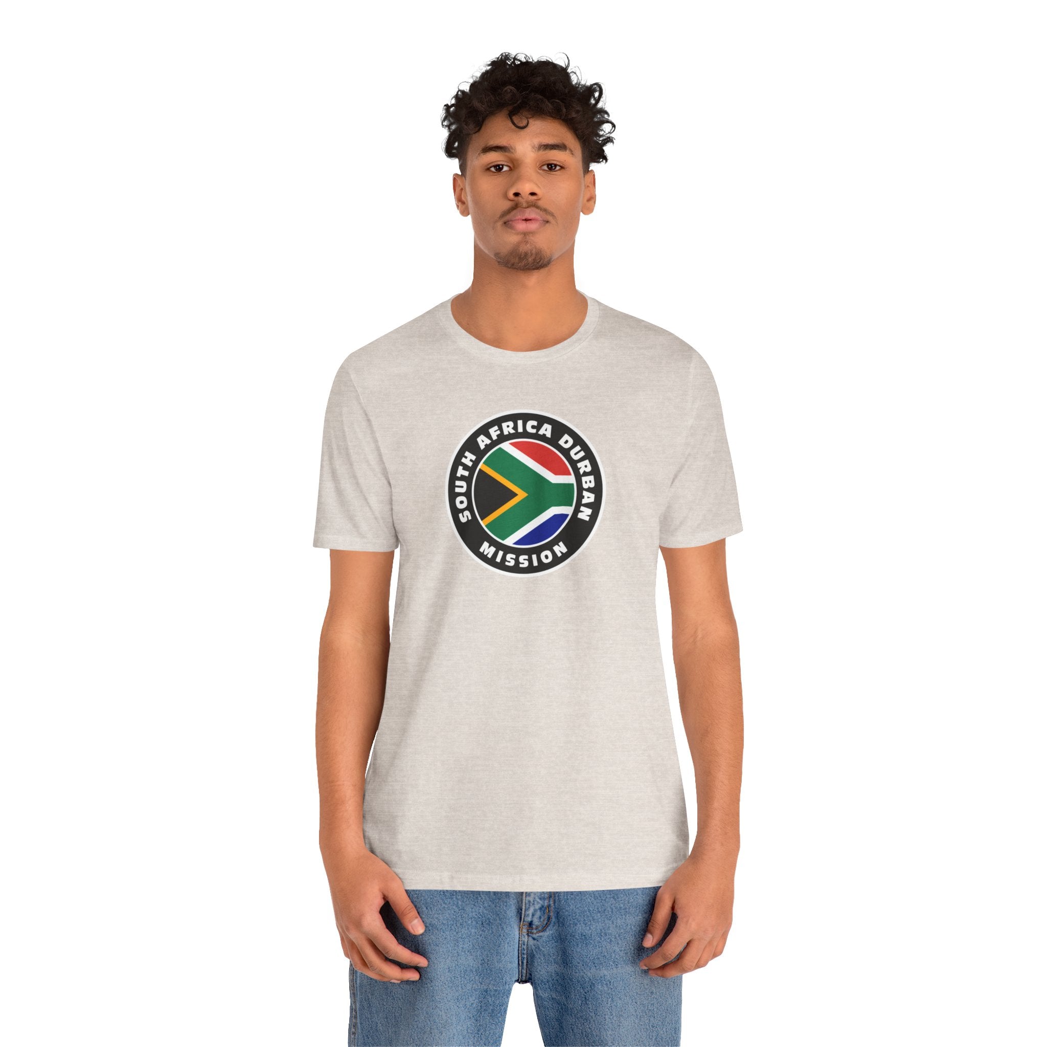 South Africa Durban Mission Flag Logo (Black Border) T-shirt - Mission Wishlist - LDS Missionary Gift Store