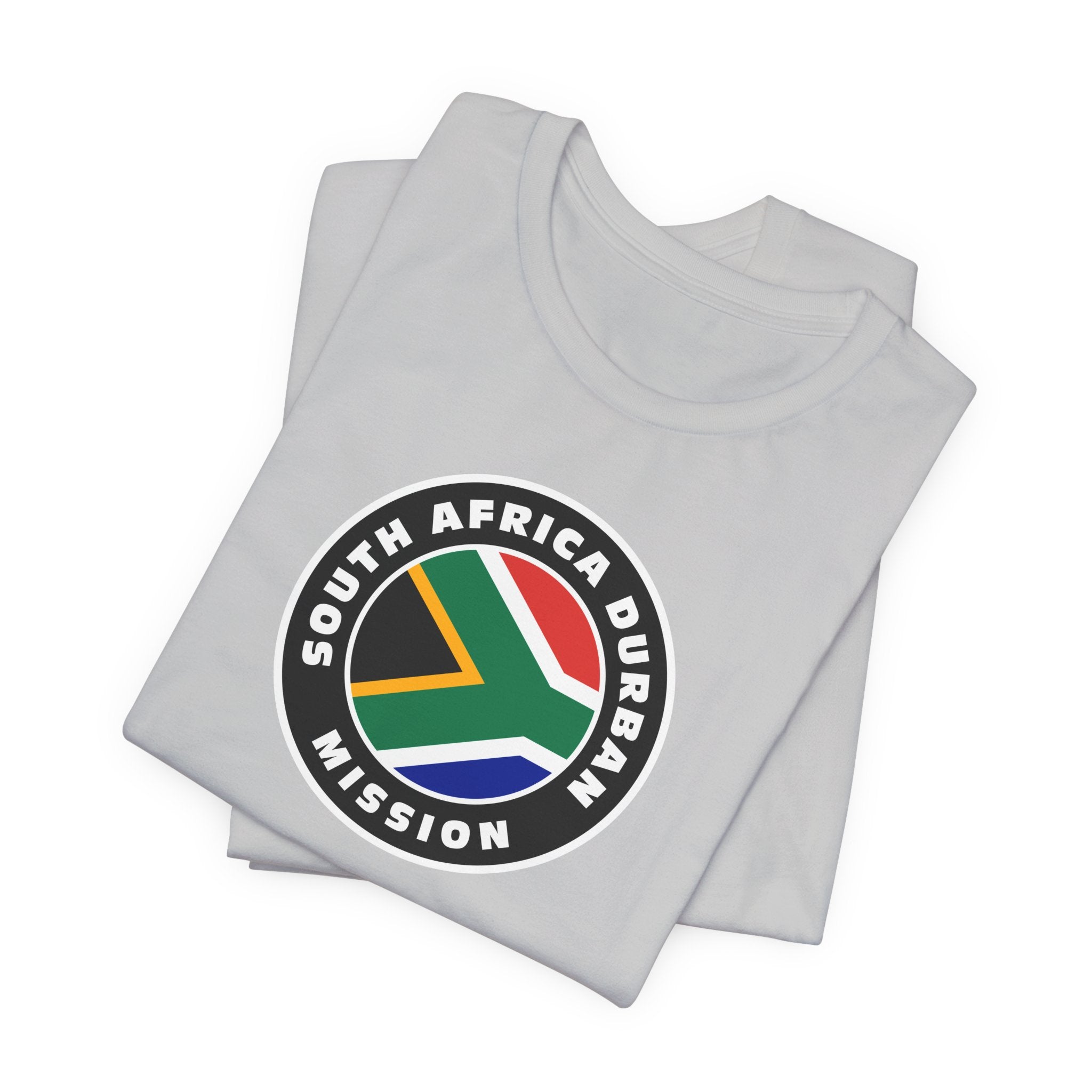 South Africa Durban Mission Flag Logo (Black Border) T-shirt - Mission Wishlist - LDS Missionary Gift Store