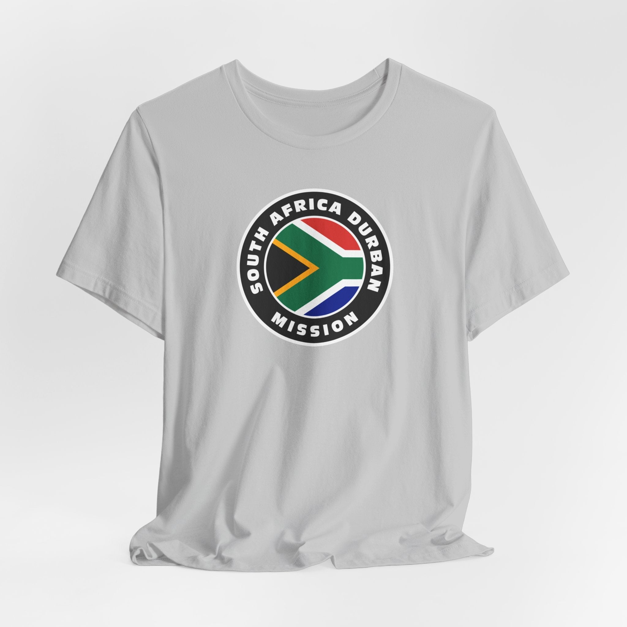 South Africa Durban Mission Flag Logo (Black Border) T-shirt - Mission Wishlist - LDS Missionary Gift Store