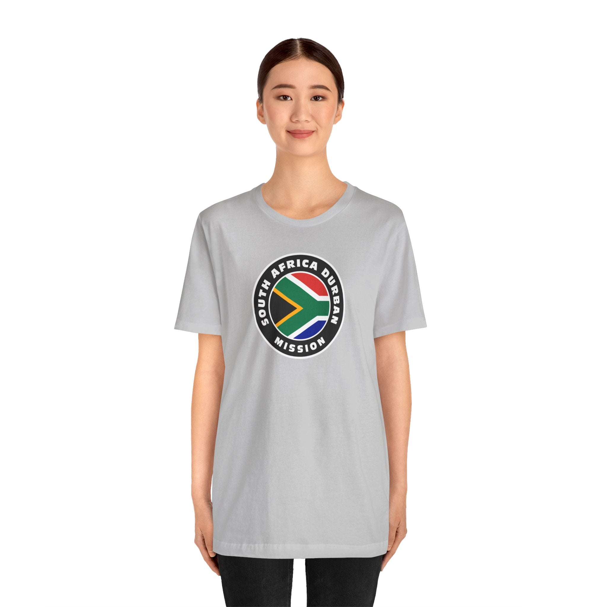 South Africa Durban Mission Flag Logo (Black Border) T-shirt - Mission Wishlist - LDS Missionary Gift Store