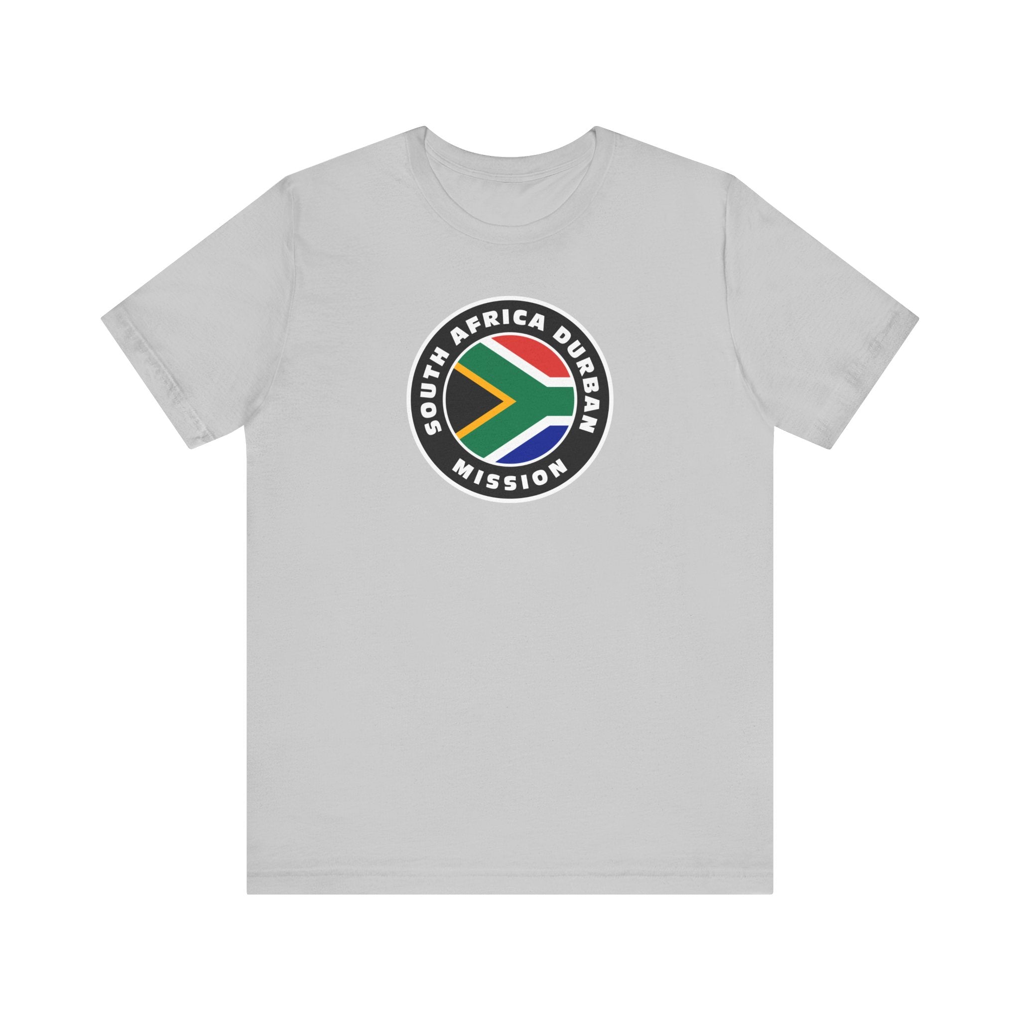 South Africa Durban Mission Flag Logo (Black Border) T-shirt - Mission Wishlist - LDS Missionary Gift Store