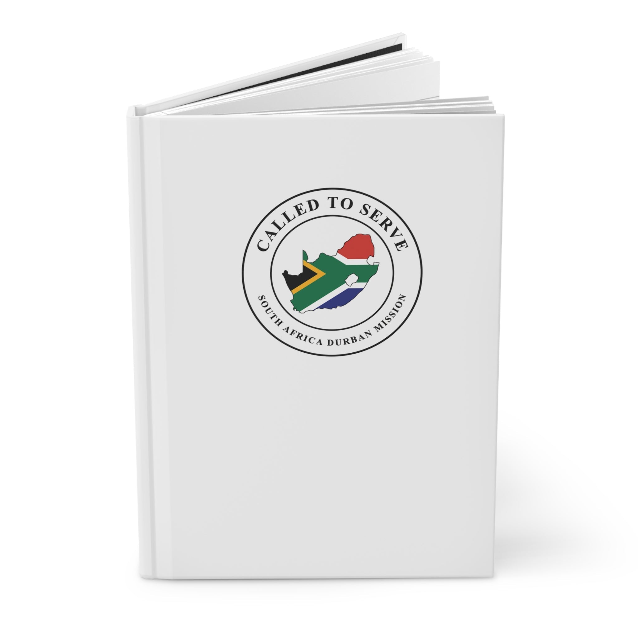 South Africa Durban Mission Flag Map Called to Serve White Hardcover Journal Matte - Mission Wishlist - LDS Missionary Gift Store