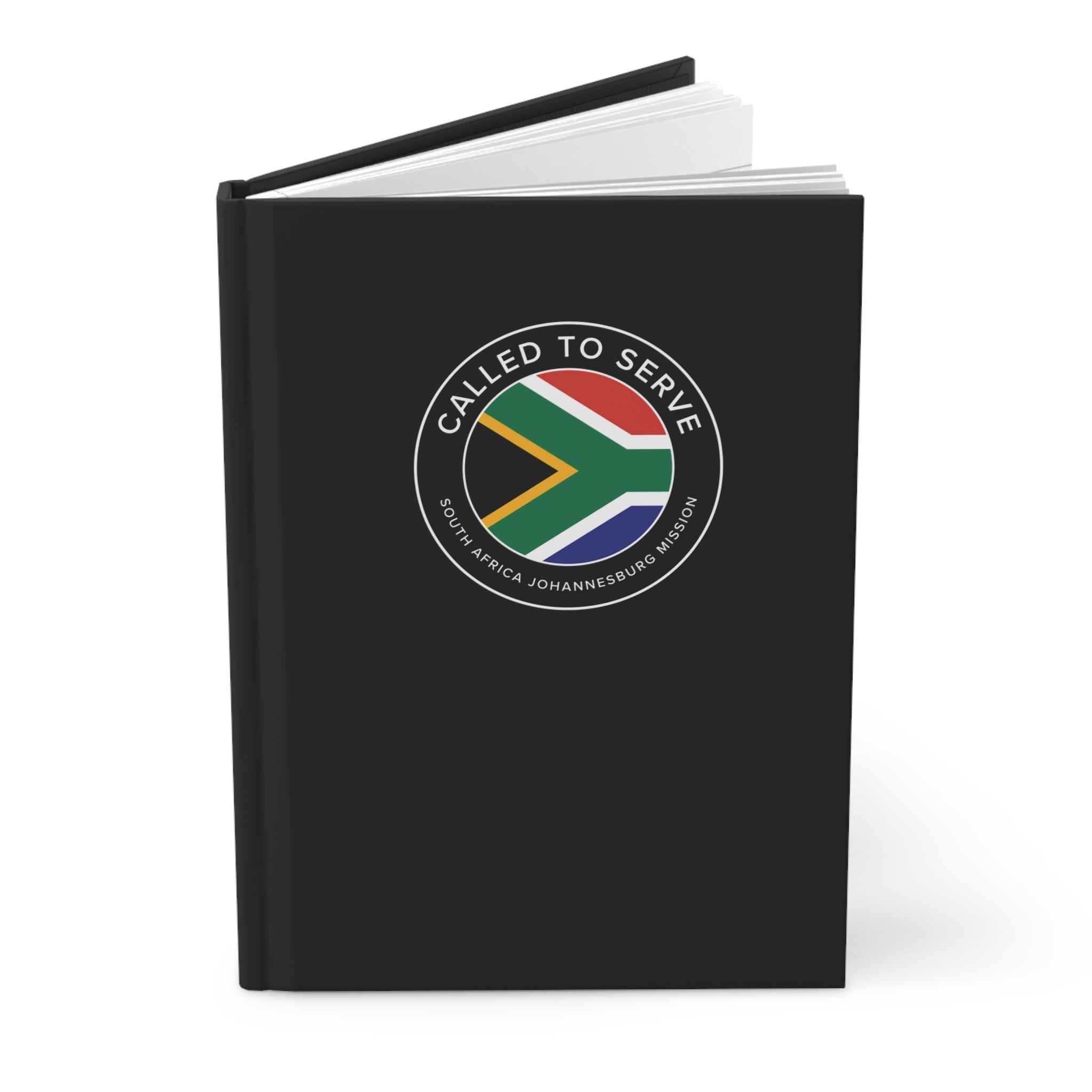 South Africa Johannesburg Mission Circle Flag Called to Serve Black Hardcover Journal Matte - Mission Wishlist - LDS Missionary Gift Store