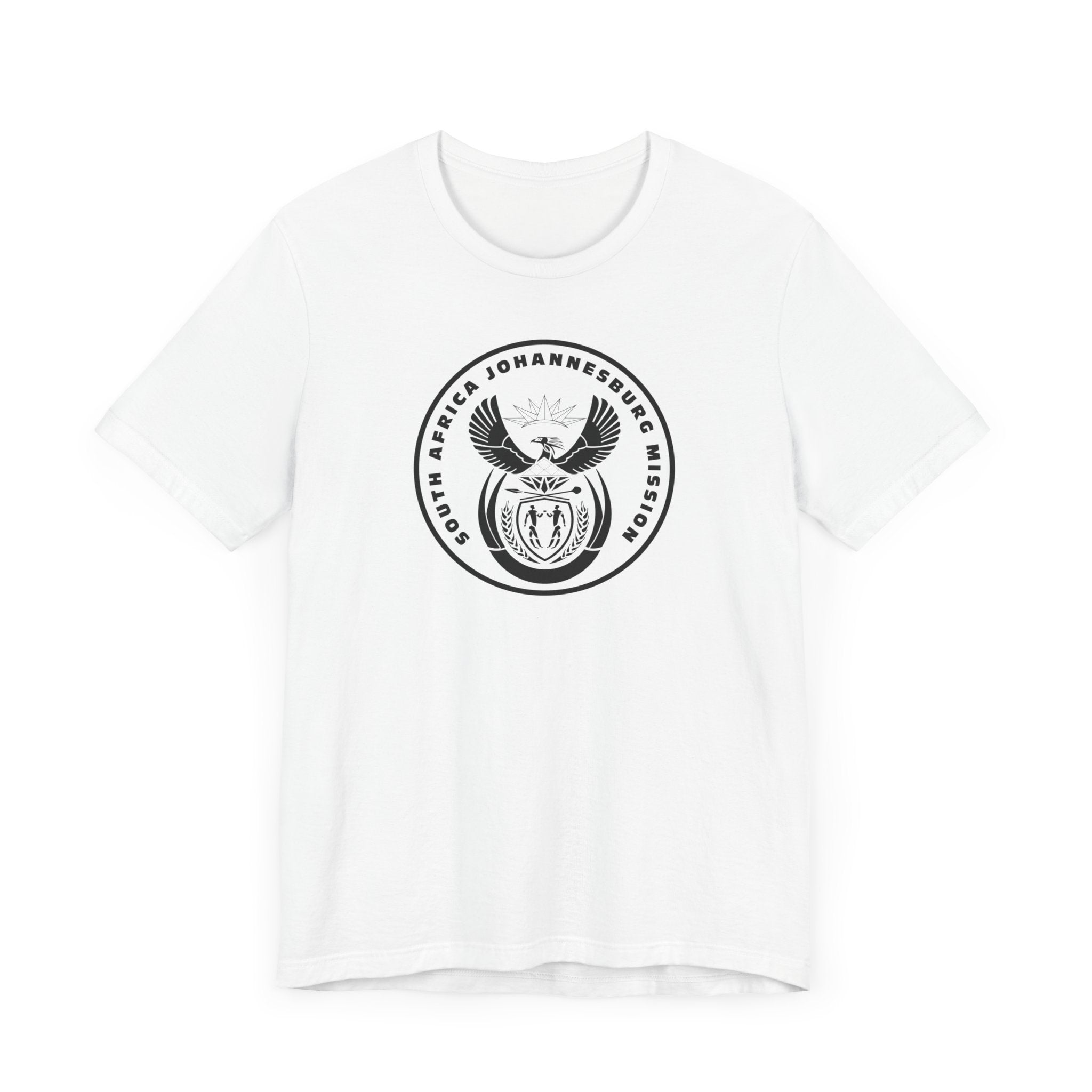 South Africa Johannesburg Mission Circular Monochrome Logo T-Shirt - Mission Wishlist - LDS Missionary Gift Store