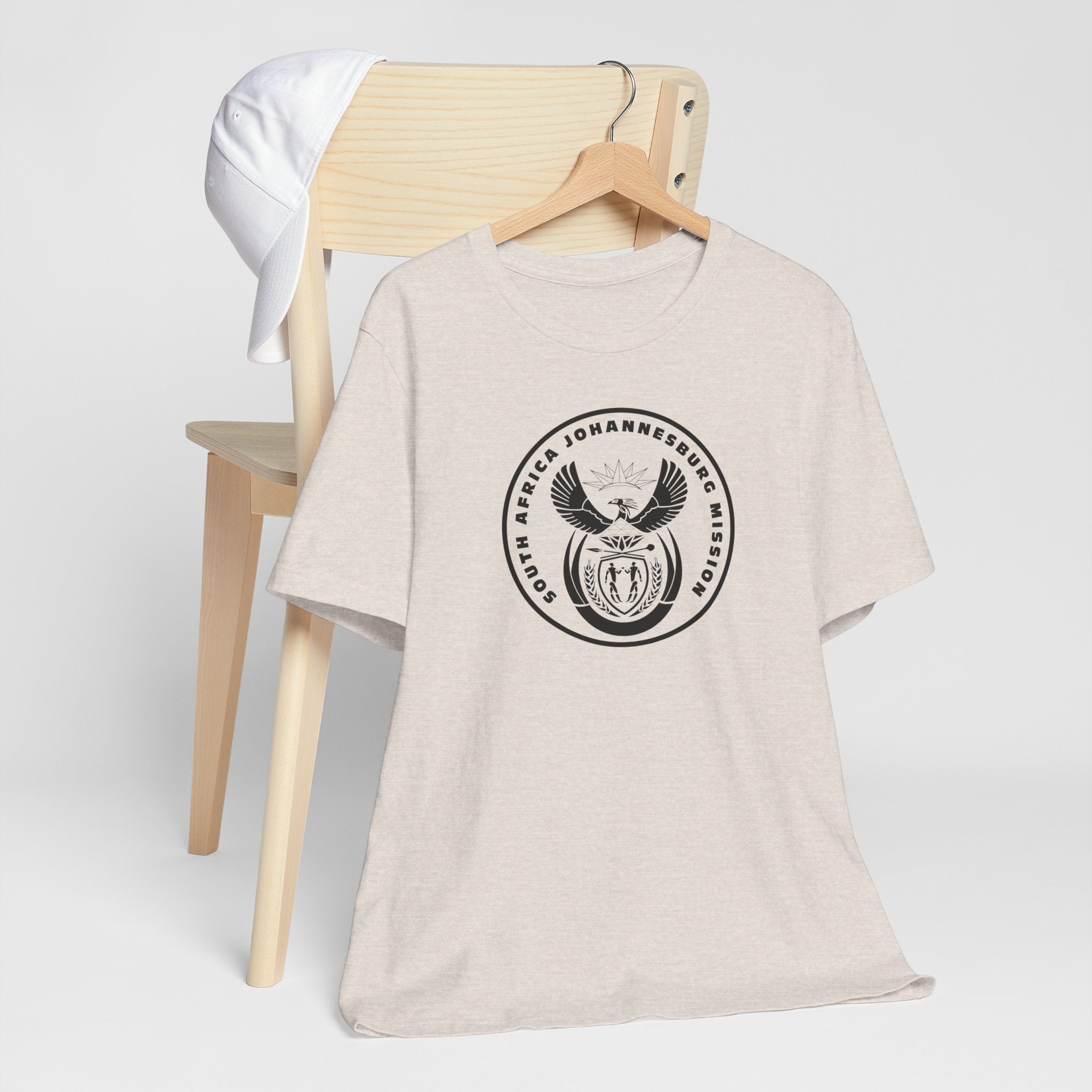 South Africa Johannesburg Mission Circular Monochrome Logo T-Shirt - Mission Wishlist - LDS Missionary Gift Store