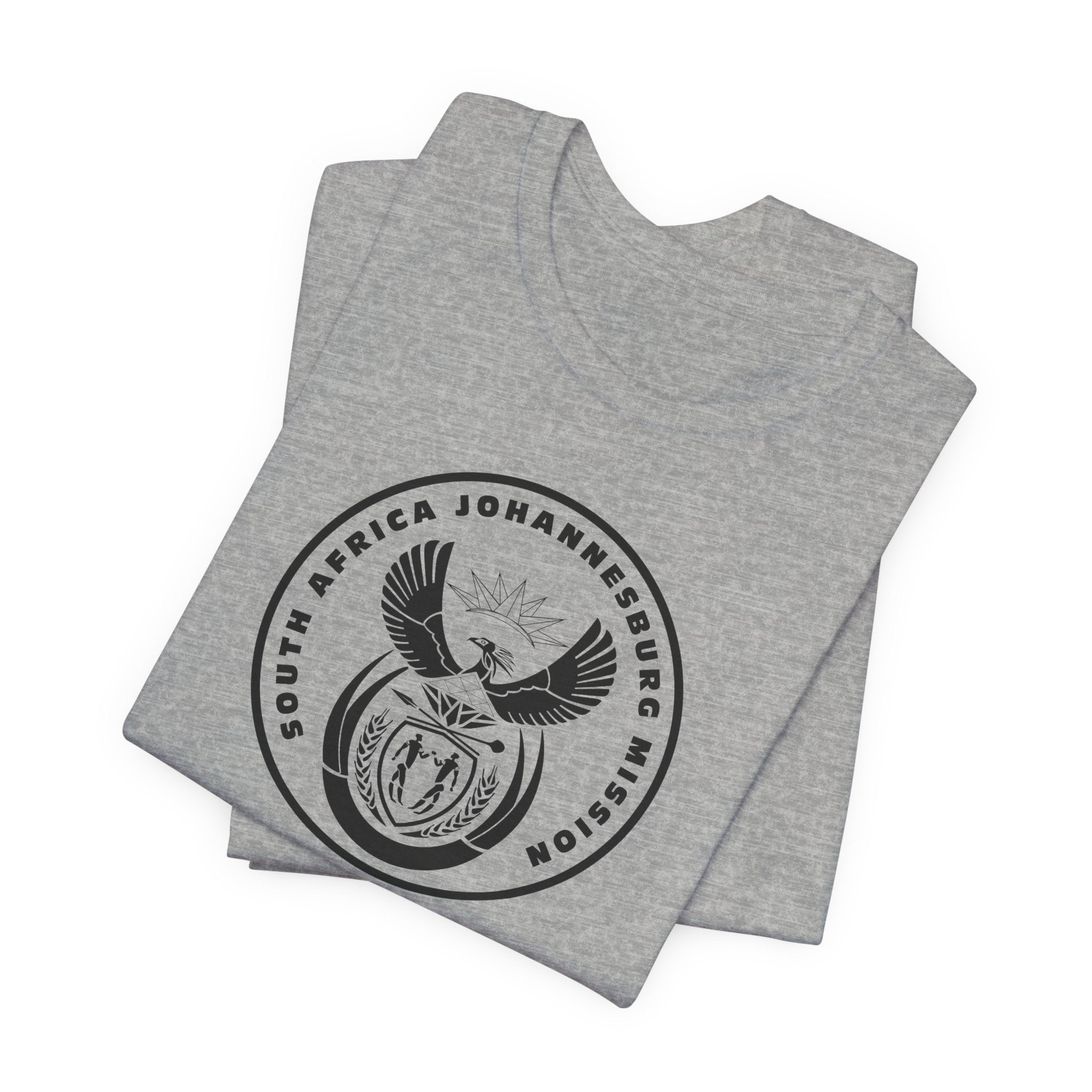 South Africa Johannesburg Mission Circular Monochrome Logo T-Shirt - Mission Wishlist - LDS Missionary Gift Store