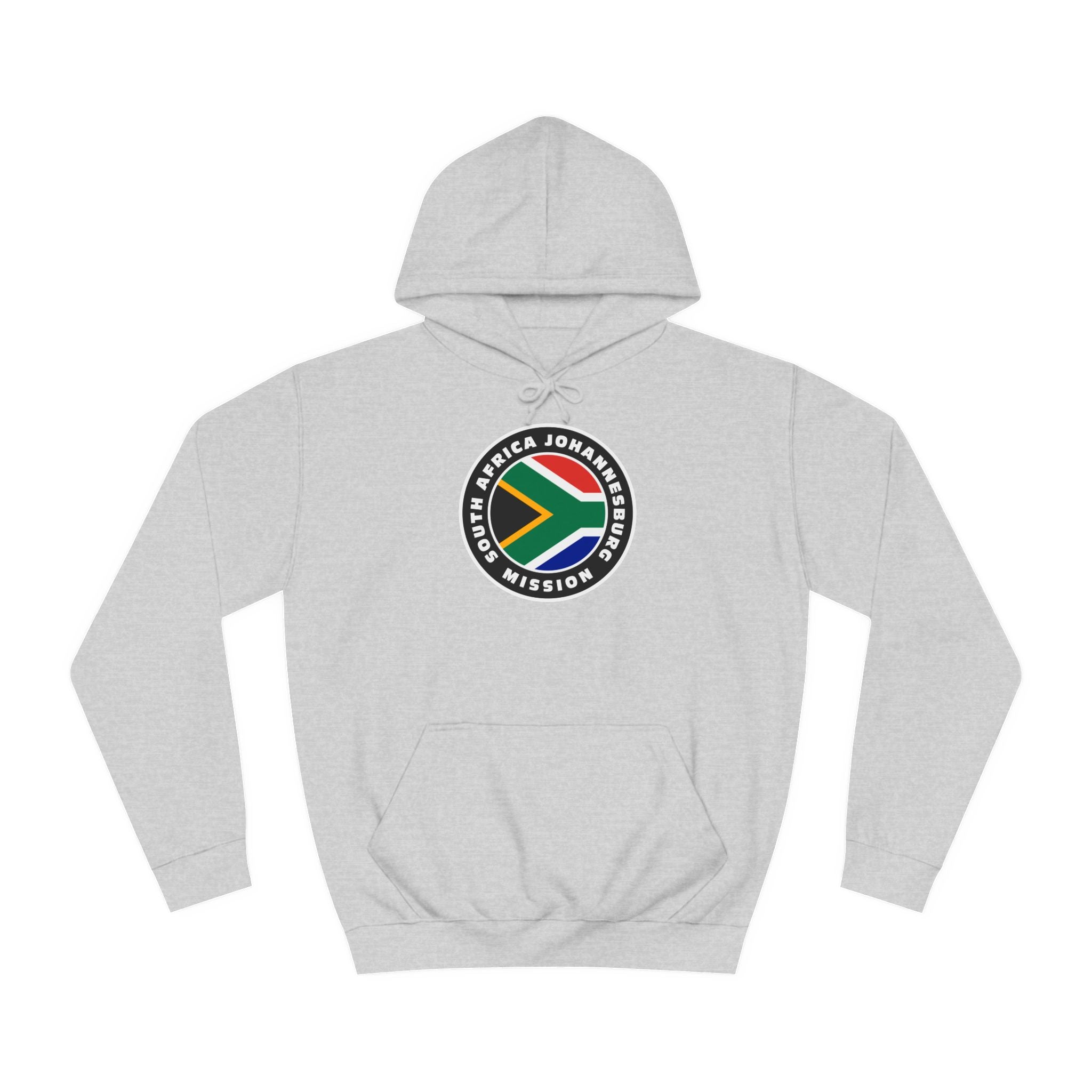 South Africa Johannesburg Mission Flag Logo (Black Border) College Hoodie - Mission Wishlist - LDS Missionary Gift Store