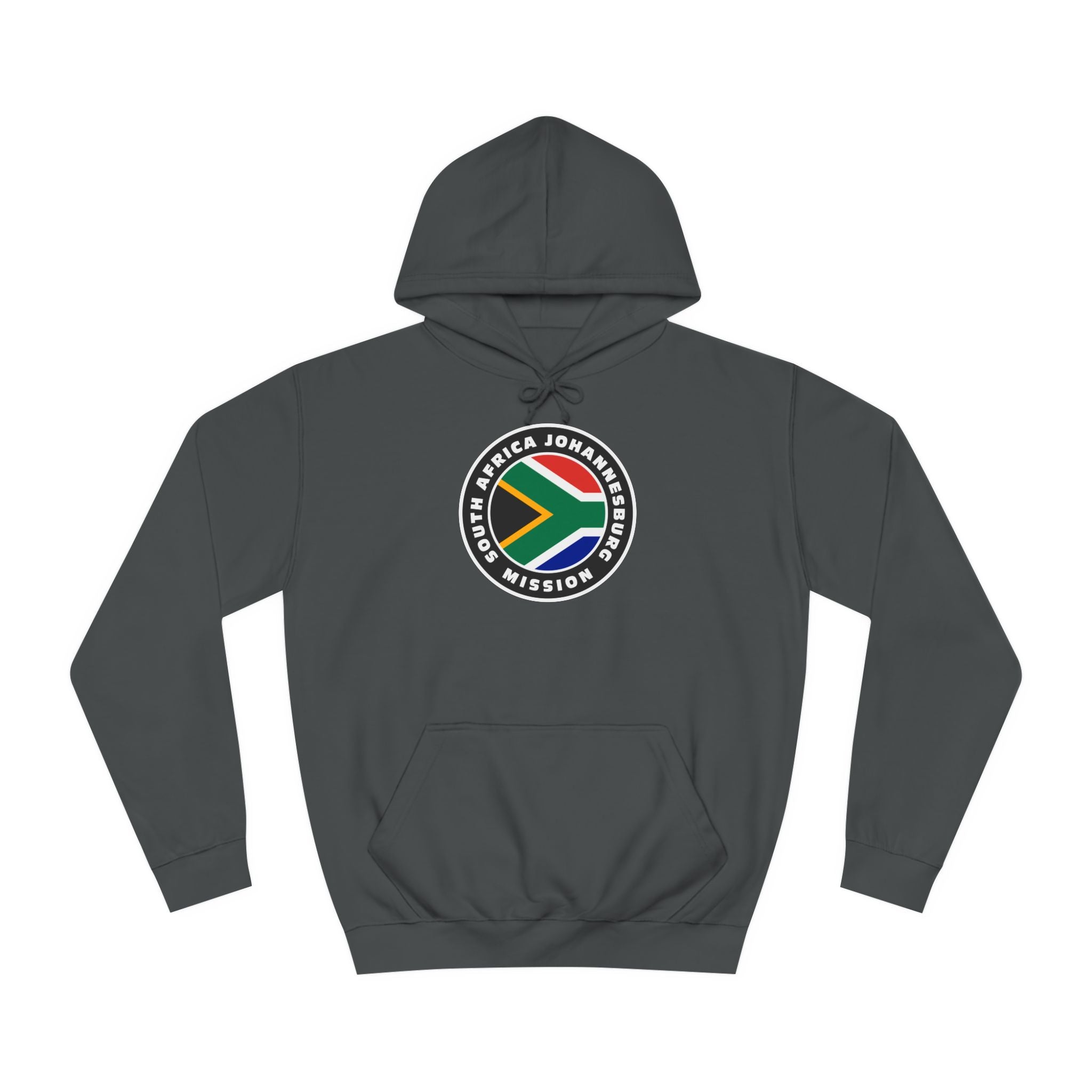 South Africa Johannesburg Mission Flag Logo (Black Border) College Hoodie - Mission Wishlist - LDS Missionary Gift Store