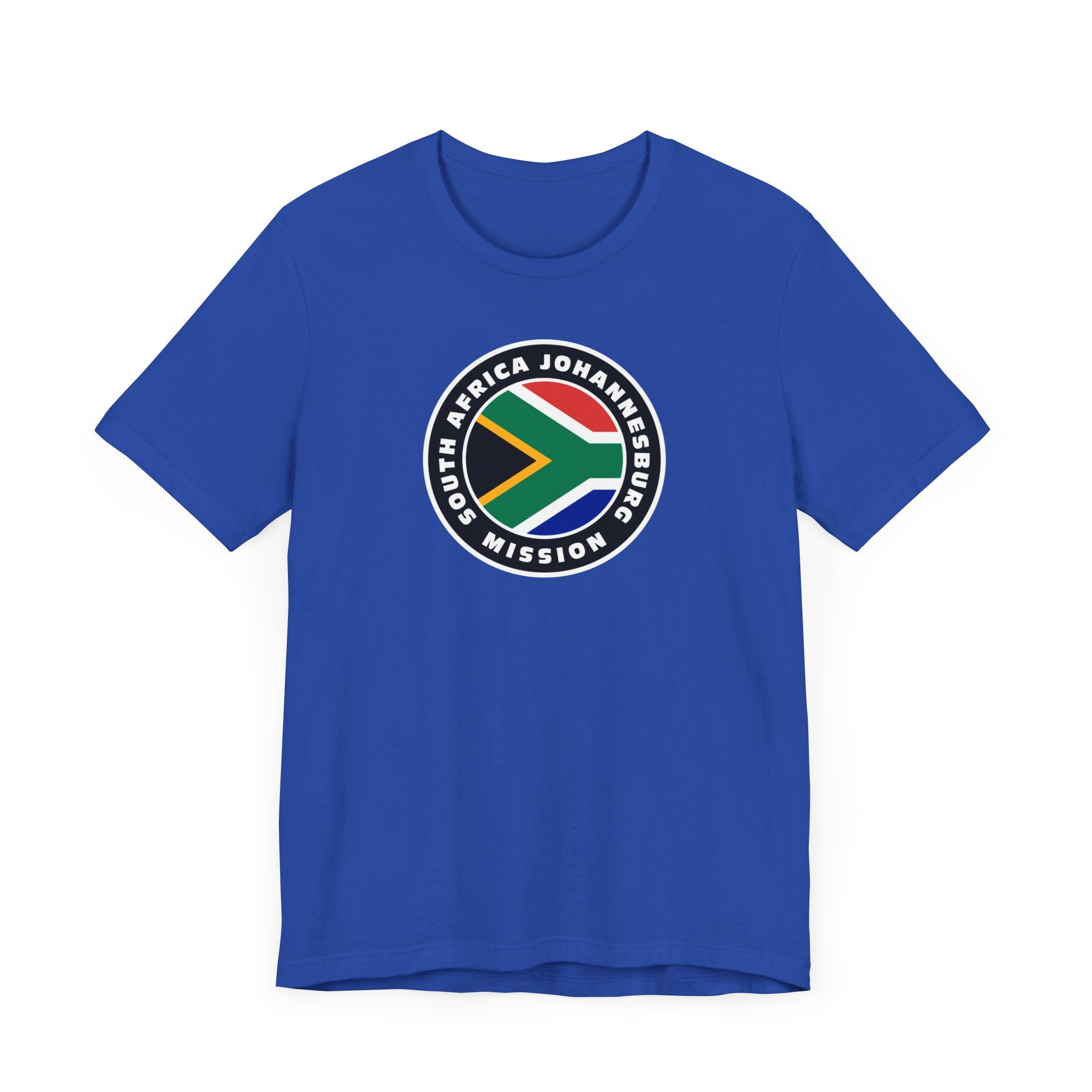 South Africa Johannesburg Mission Flag Logo (Black Border) T-shirt - Mission Wishlist - LDS Missionary Gift Store