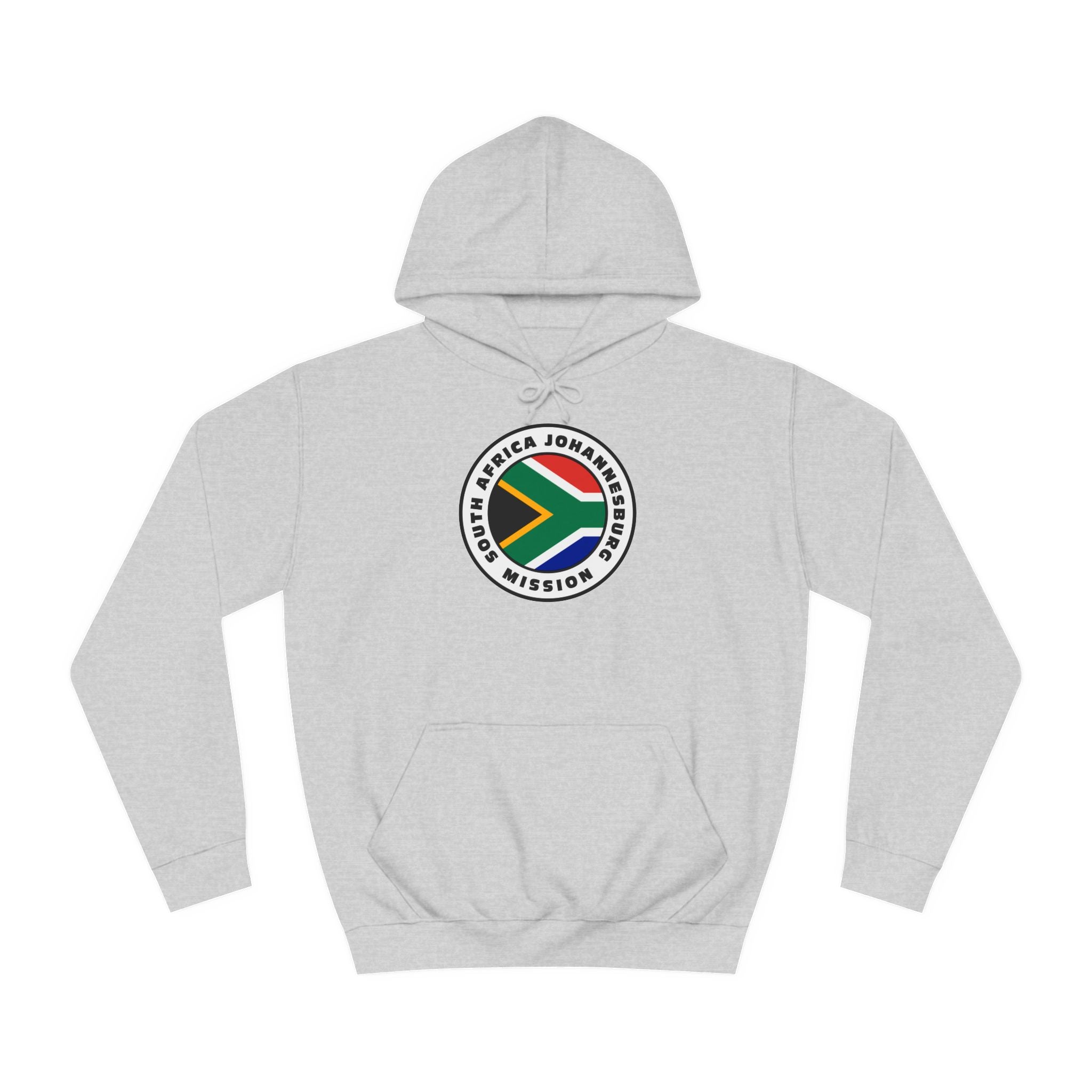 South Africa Johannesburg Mission Flag Logo (White Border) College Hoodie - Mission Wishlist - LDS Missionary Gift Store