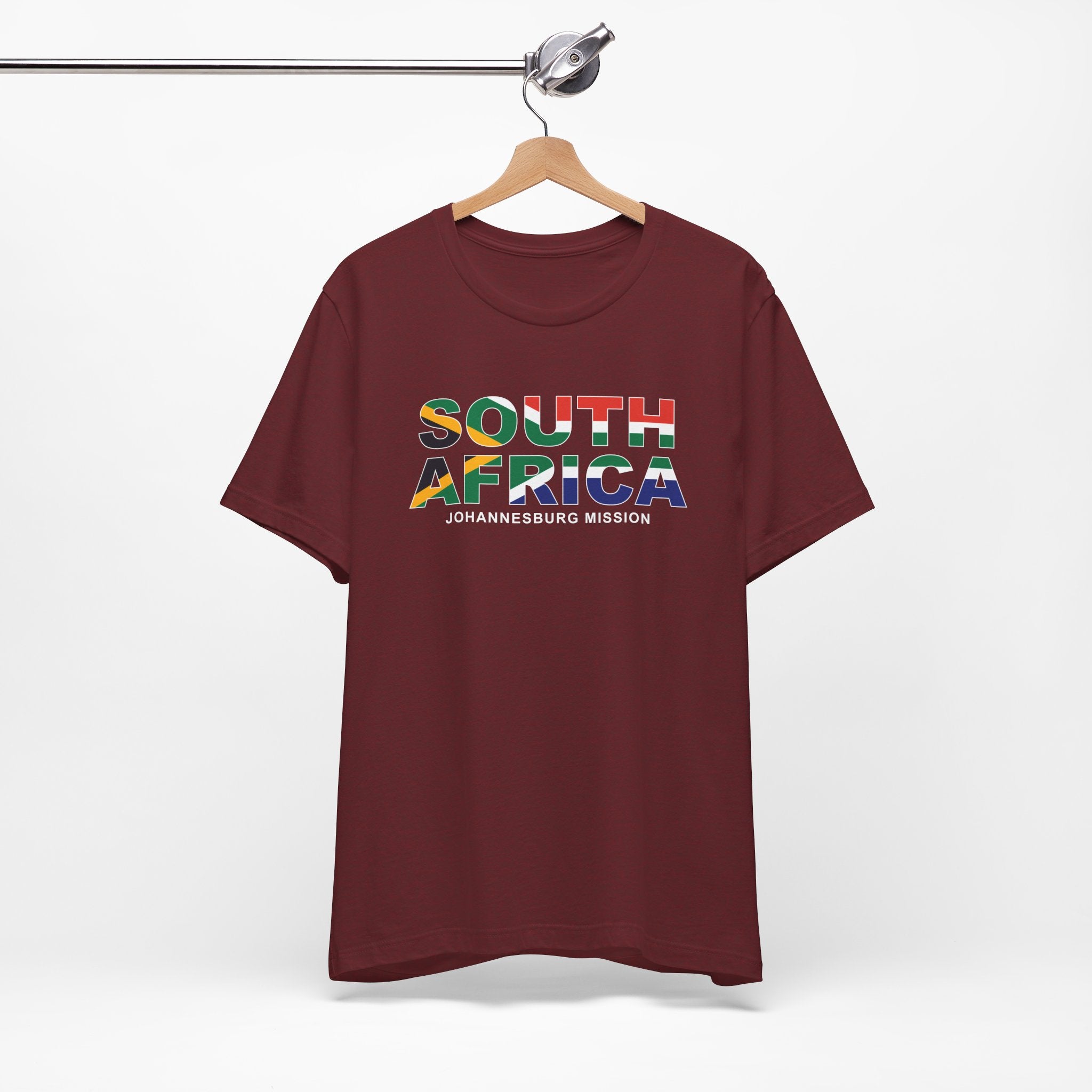 South Africa Johannesburg Mission Flag Title T-shirt - Mission Wishlist - LDS Missionary Gift Store