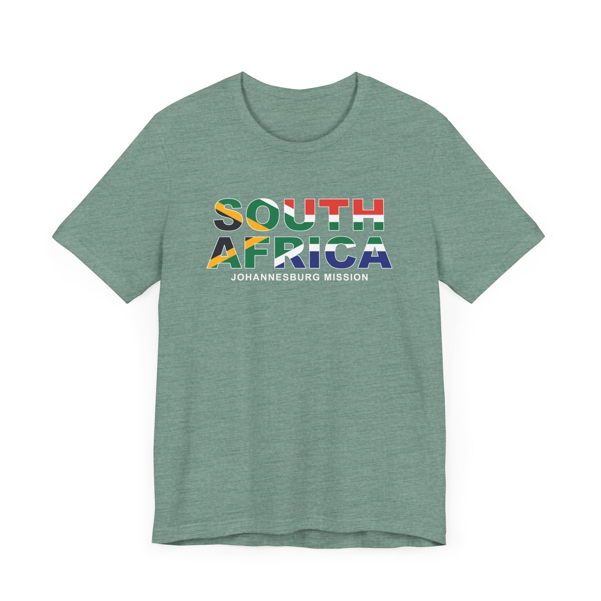 South Africa Johannesburg Mission Flag Title T-shirt - Mission Wishlist - LDS Missionary Gift Store