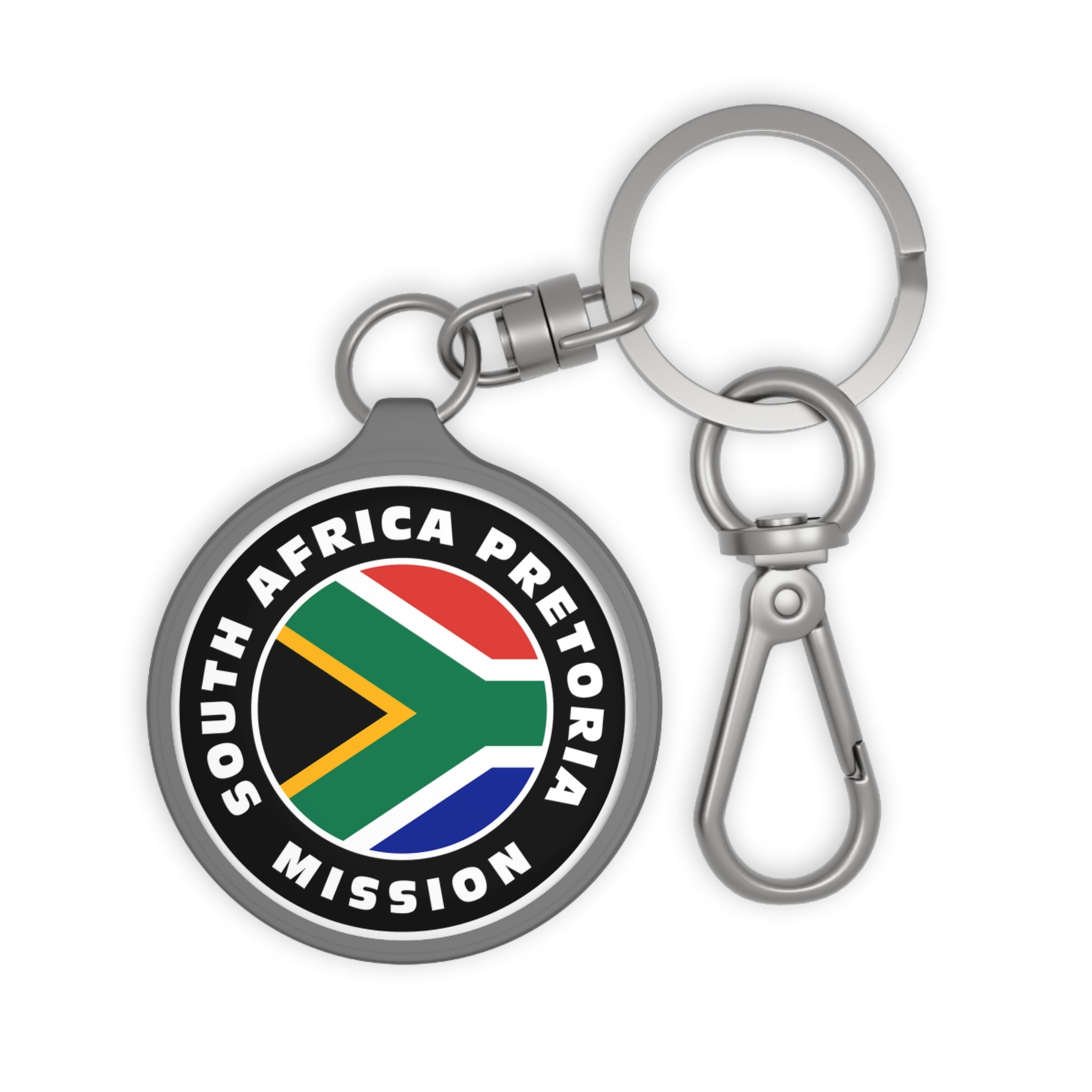 South Africa Pretoria Mission Circle Flag Key Tag - Latter-Day Saint LDS Missionary Gift - Book of Mormon