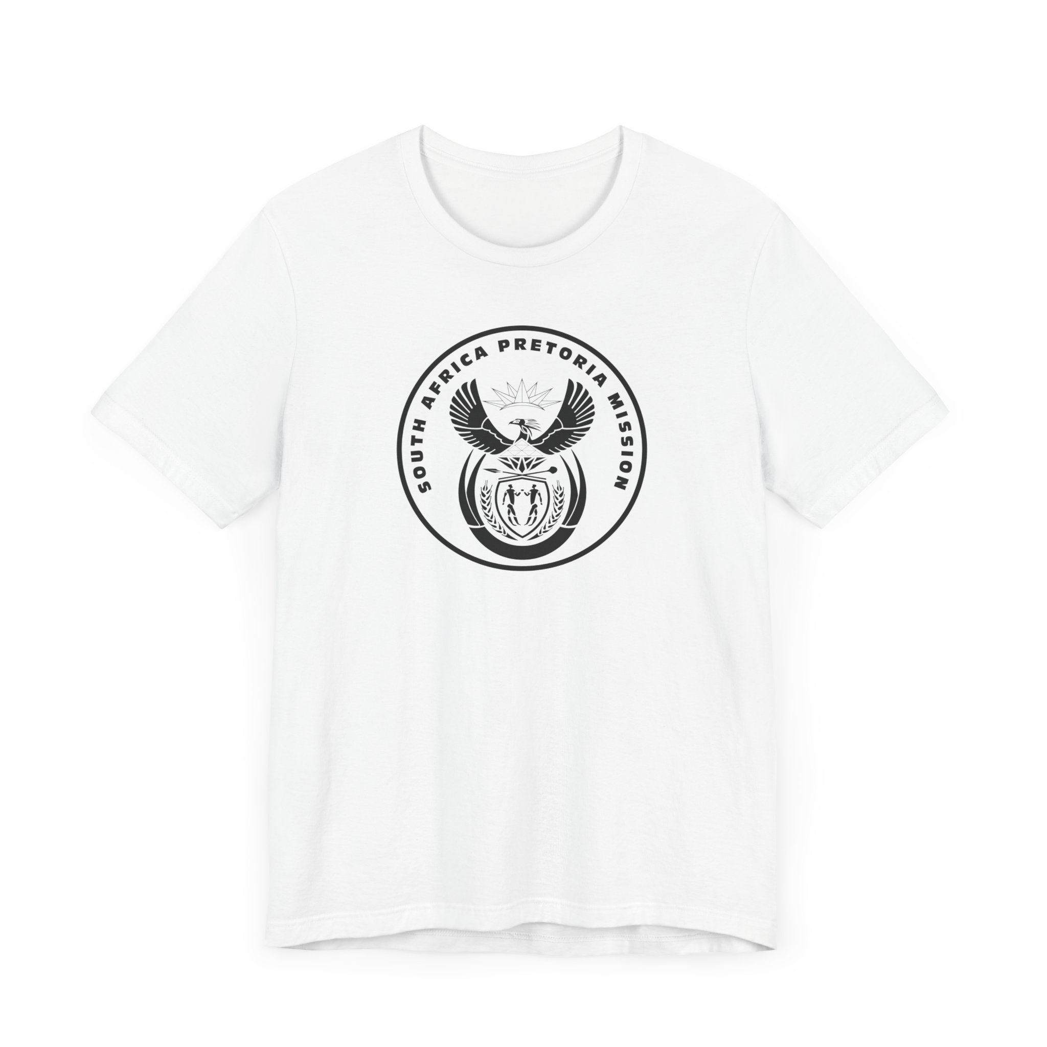 South Africa Pretoria Mission Circular Monochrome Logo T-Shirt - Mission Wishlist - LDS Missionary Gift Store