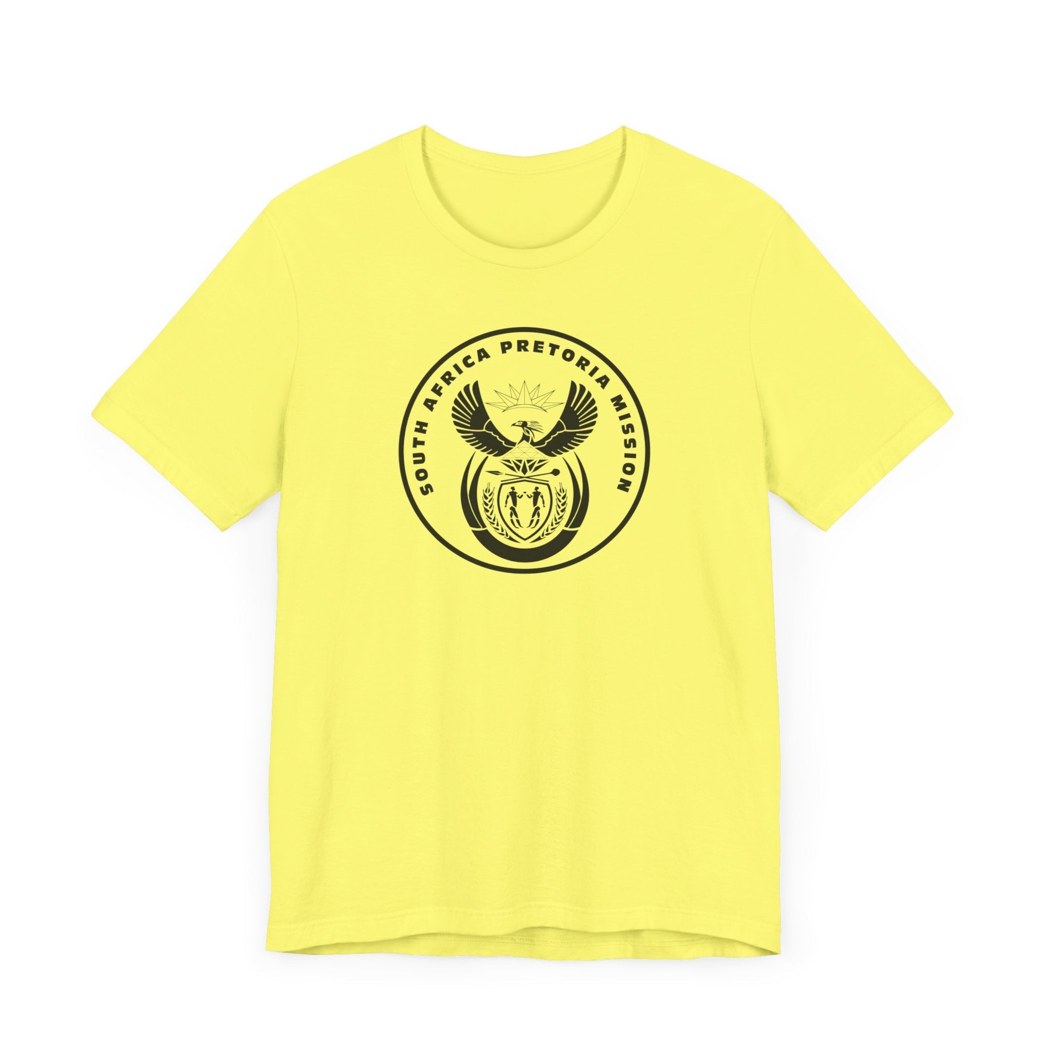 South Africa Pretoria Mission Circular Monochrome Logo T-Shirt - Mission Wishlist - LDS Missionary Gift Store