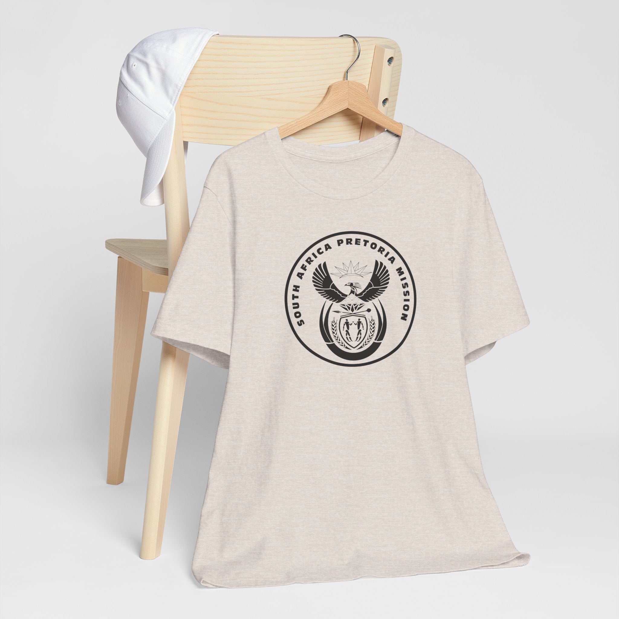 South Africa Pretoria Mission Circular Monochrome Logo T-Shirt - Mission Wishlist - LDS Missionary Gift Store