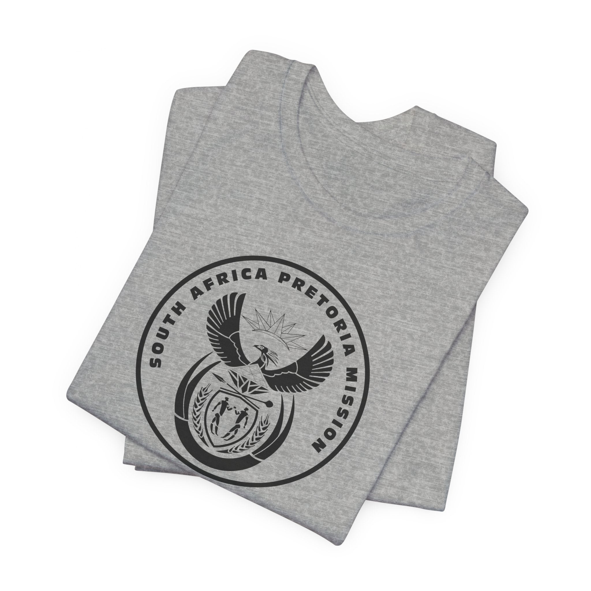 South Africa Pretoria Mission Circular Monochrome Logo T-Shirt - Mission Wishlist - LDS Missionary Gift Store