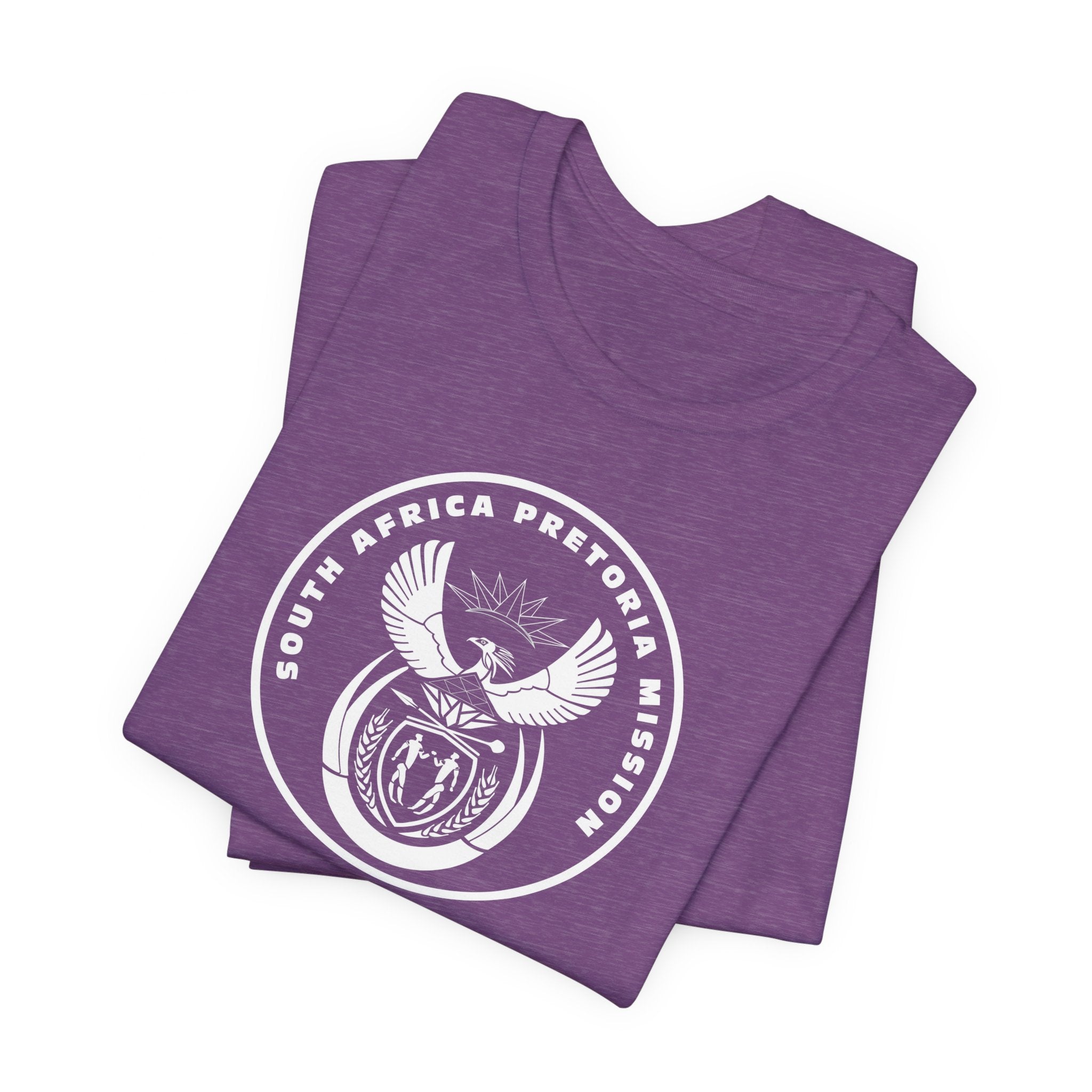 South Africa Pretoria Mission Circular Monochrome Logo T-Shirt - Mission Wishlist - LDS Missionary Gift Store