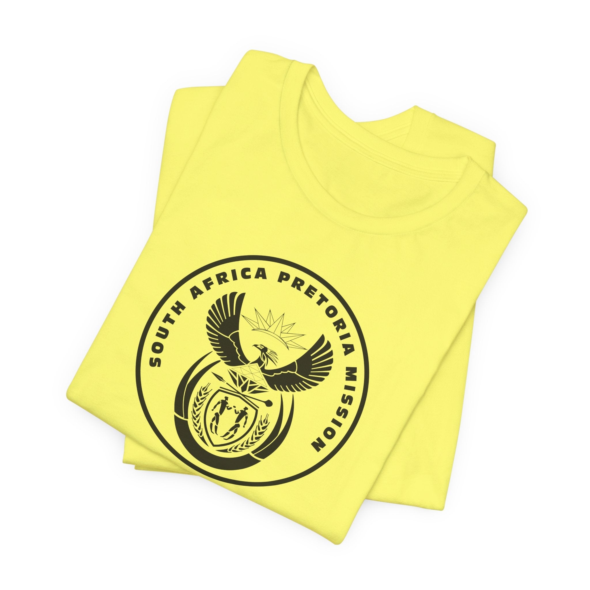 South Africa Pretoria Mission Circular Monochrome Logo T-Shirt - Mission Wishlist - LDS Missionary Gift Store