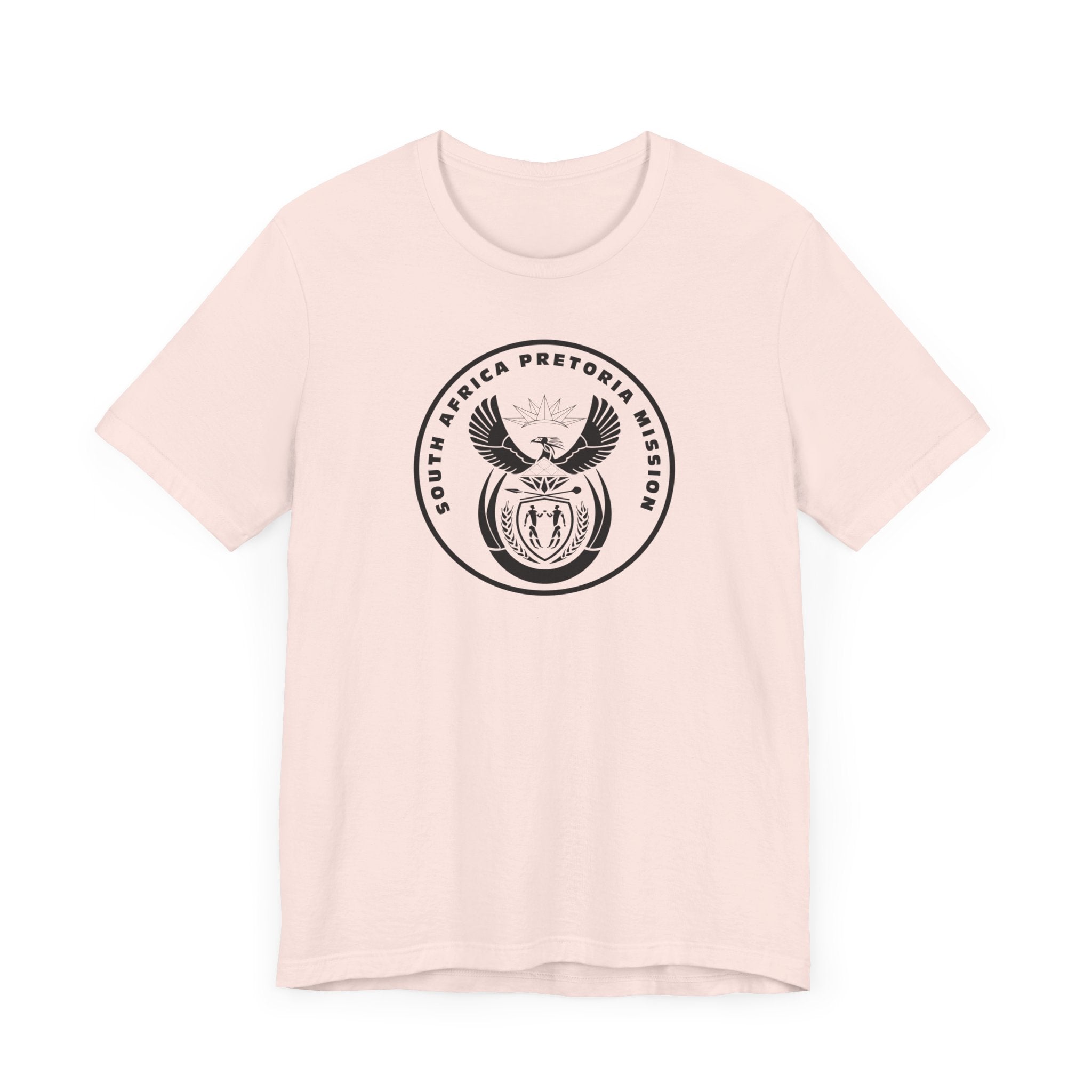 South Africa Pretoria Mission Circular Monochrome Logo T-Shirt - Mission Wishlist - LDS Missionary Gift Store