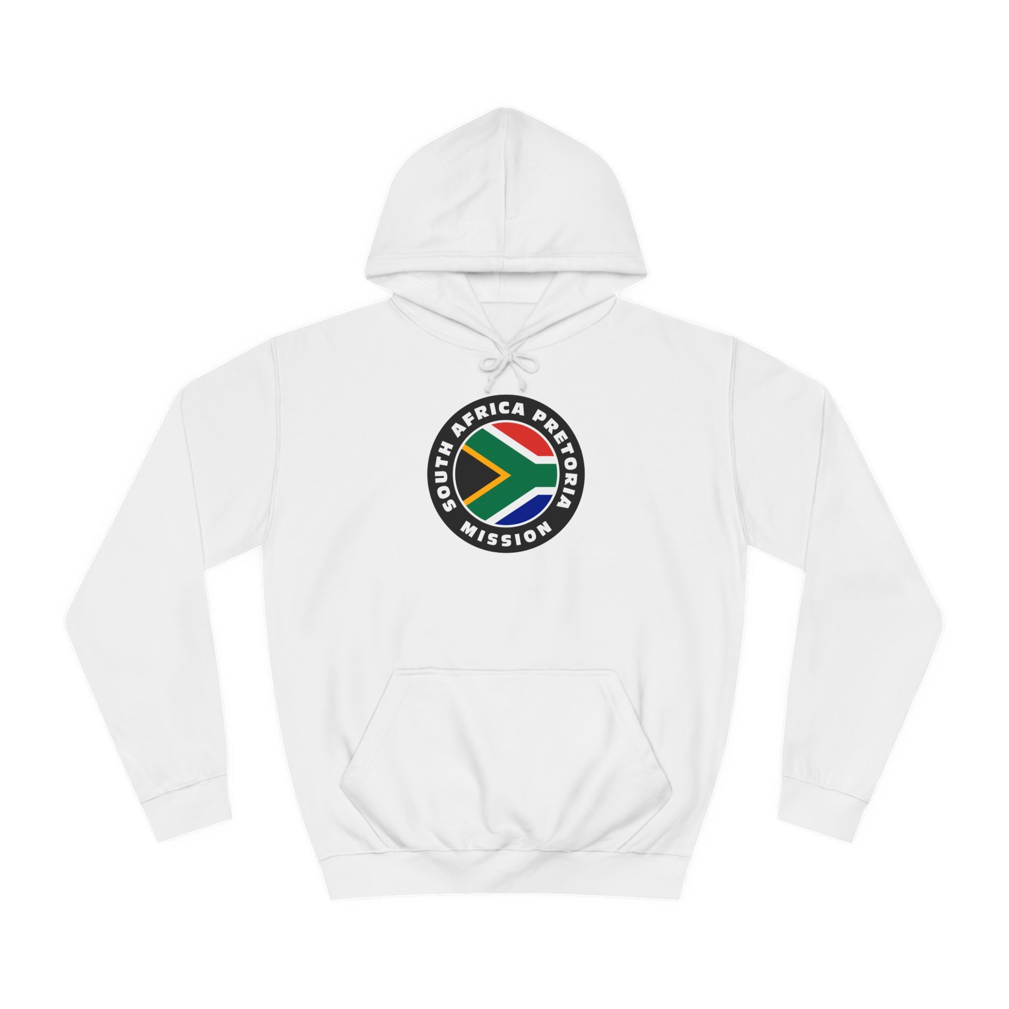 South Africa Pretoria Mission Flag Logo (Black Border) College Hoodie - Mission Wishlist - LDS Missionary Gift Store