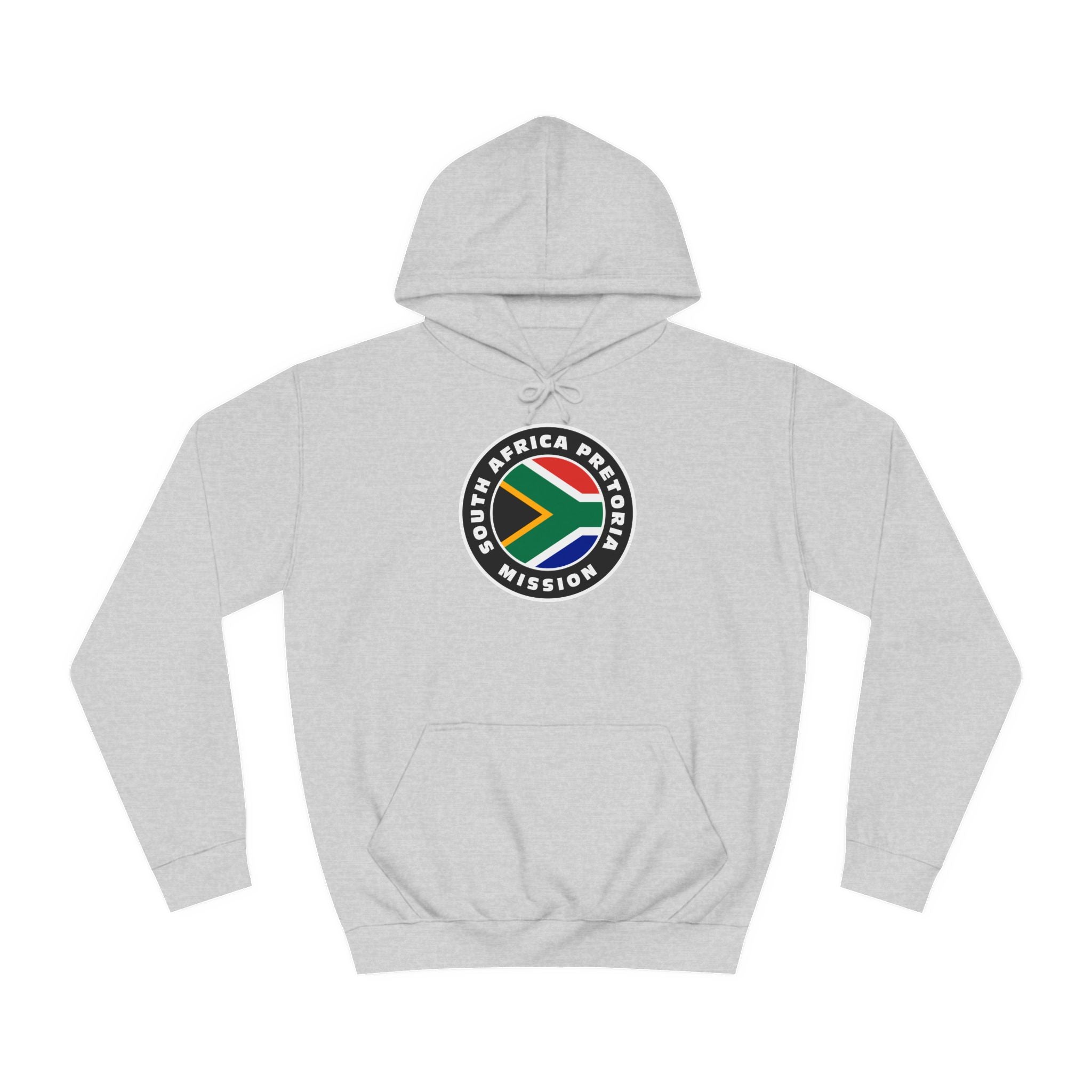 South Africa Pretoria Mission Flag Logo (Black Border) College Hoodie - Mission Wishlist - LDS Missionary Gift Store