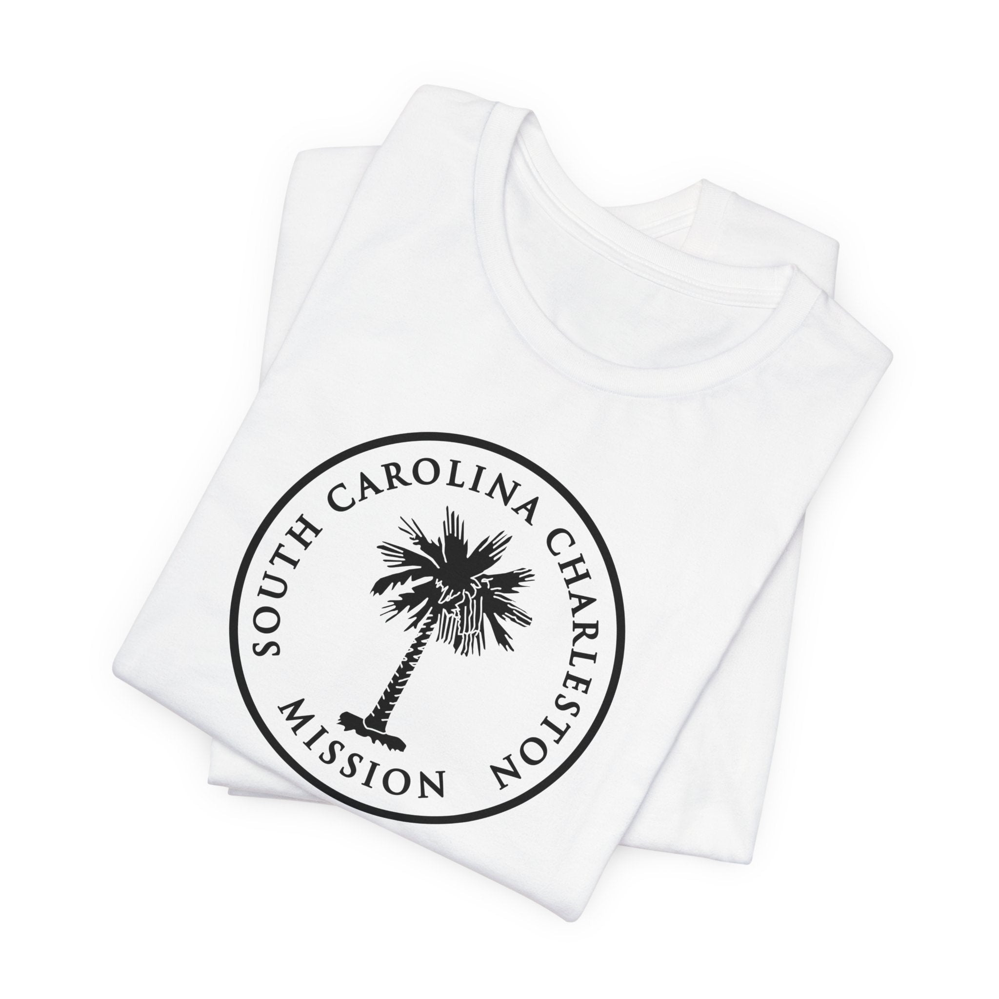 South Carolina Charleston Mission Circular Monochrome Logo T-Shirt - Mission Wishlist - LDS Missionary Gift Store