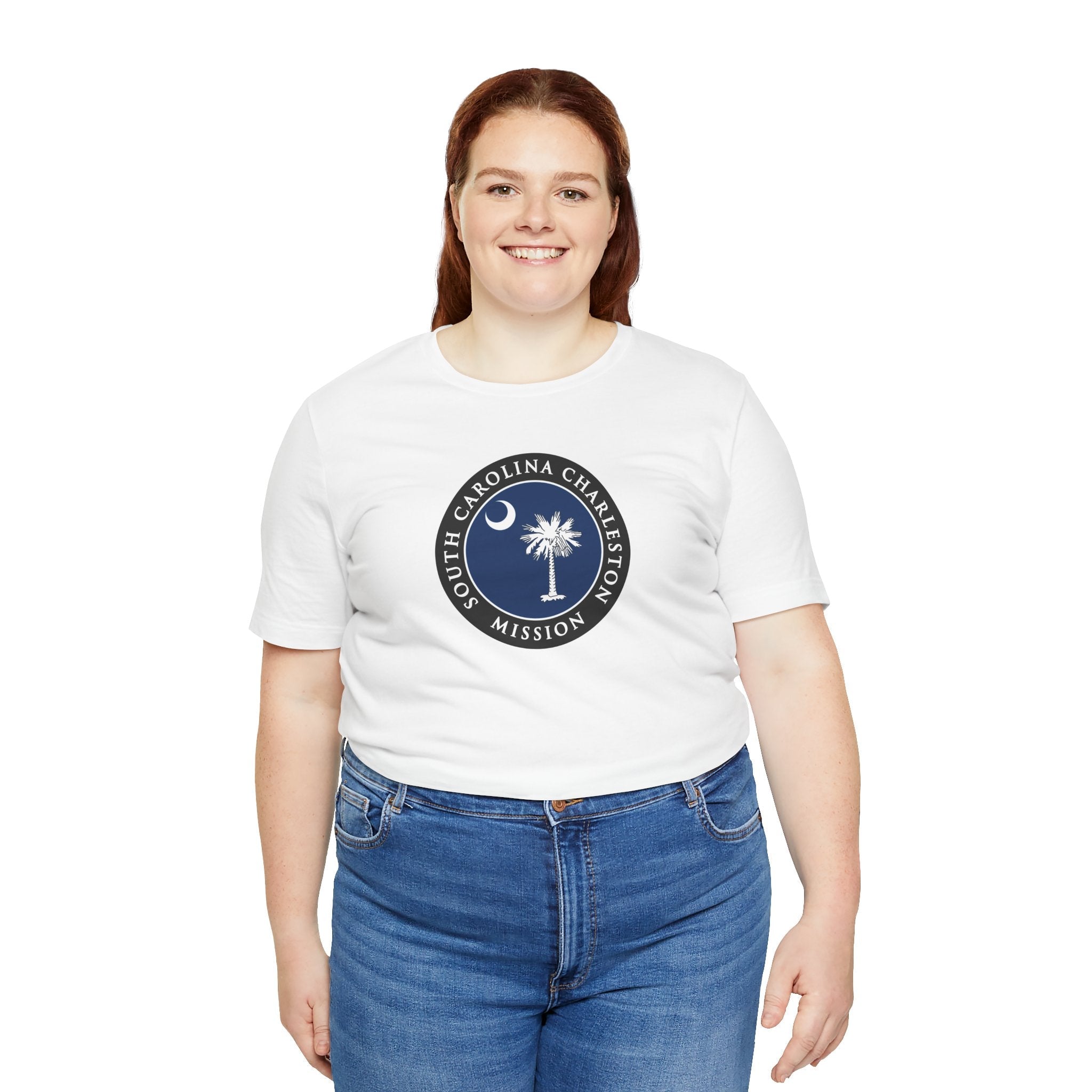 South Carolina Charleston Mission State Flag Logo (Black Border) T-shirt - Mission Wishlist - LDS Missionary Gift Store