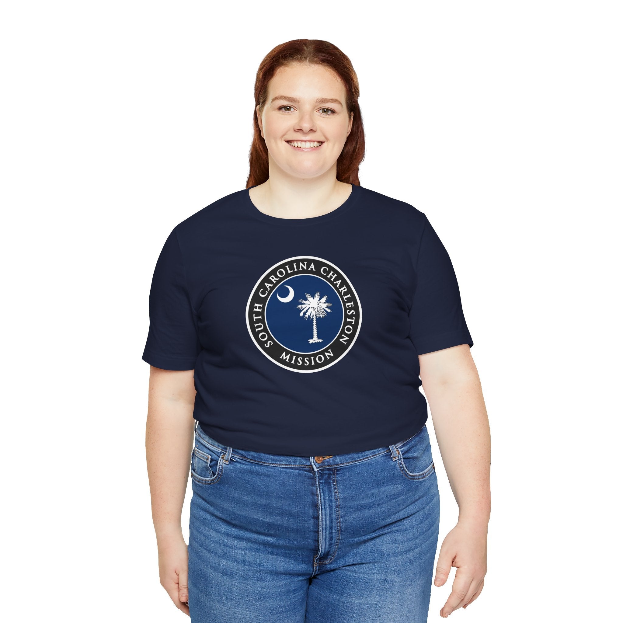 South Carolina Charleston Mission State Flag Logo (Black Border) T-shirt - Mission Wishlist - LDS Missionary Gift Store
