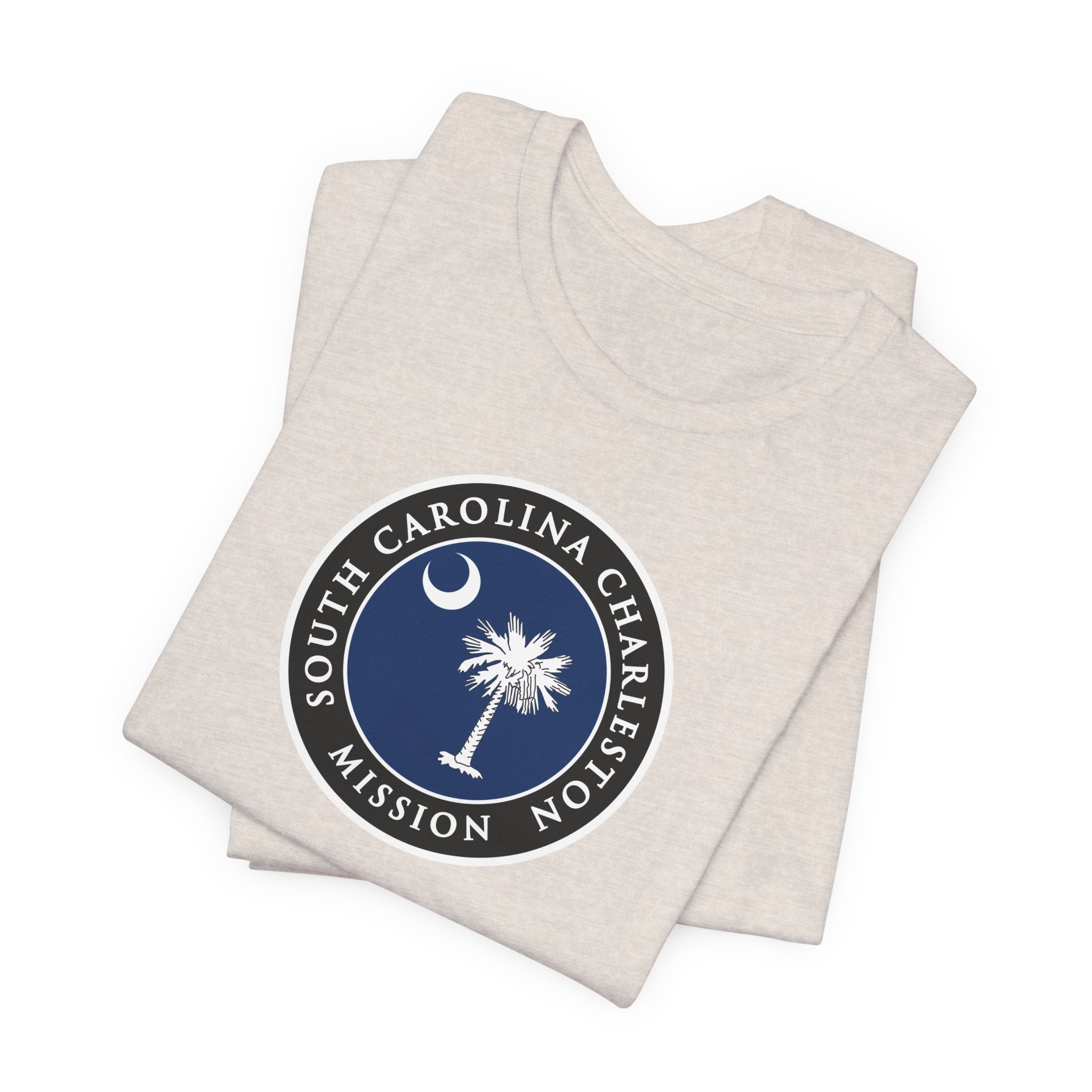 South Carolina Charleston Mission State Flag Logo (Black Border) T-shirt - Mission Wishlist - LDS Missionary Gift Store