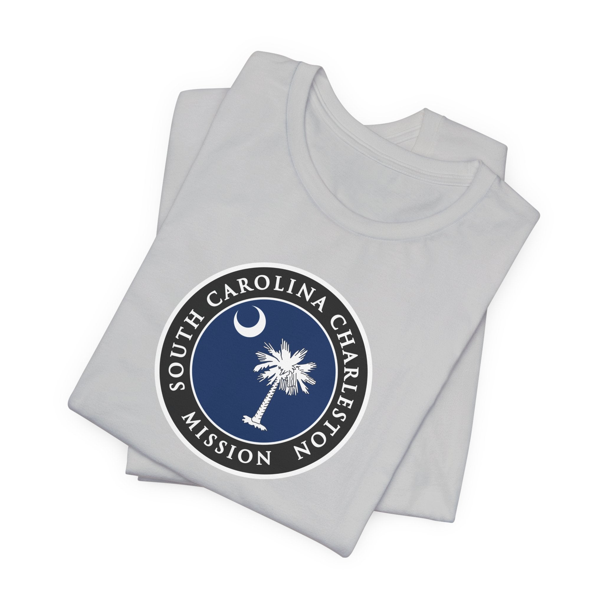South Carolina Charleston Mission State Flag Logo (Black Border) T-shirt - Mission Wishlist - LDS Missionary Gift Store