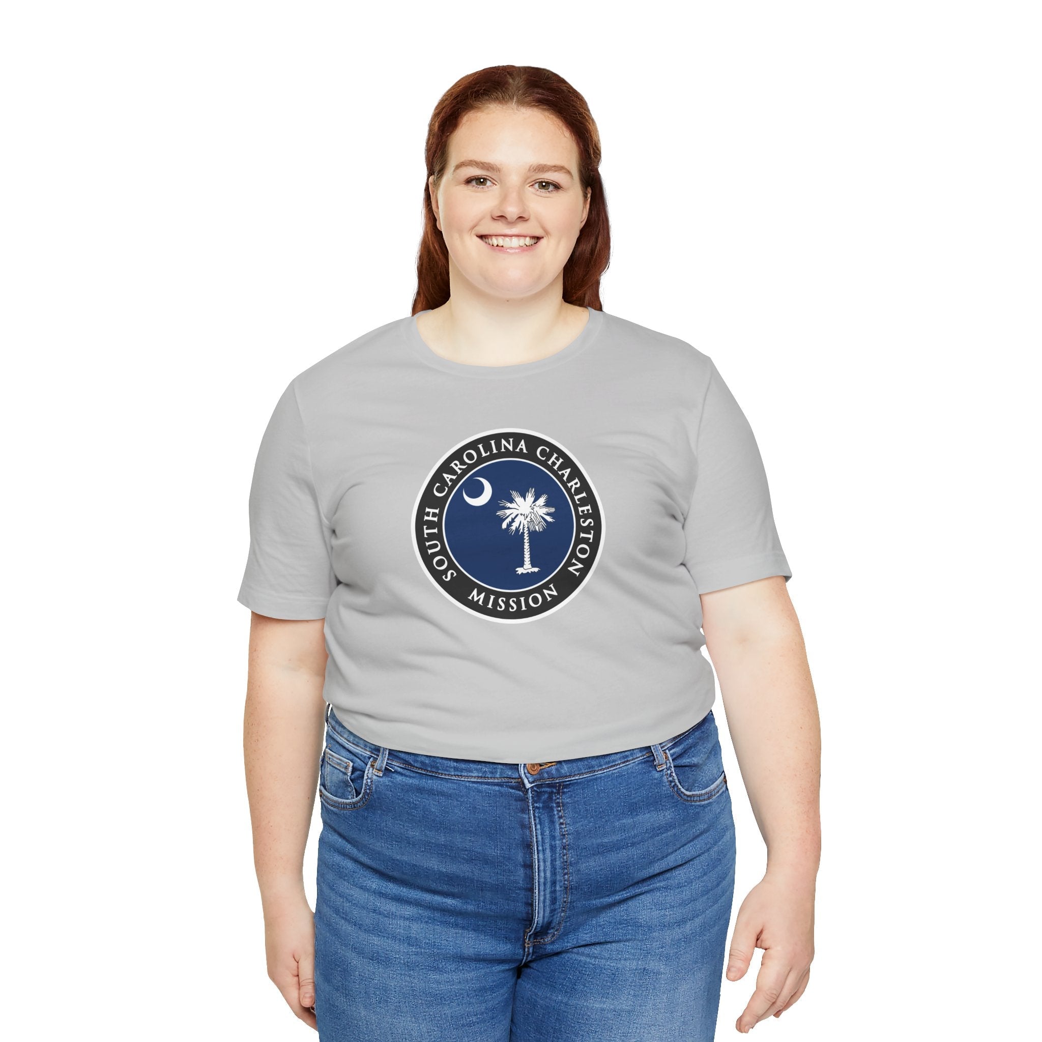 South Carolina Charleston Mission State Flag Logo (Black Border) T-shirt - Mission Wishlist - LDS Missionary Gift Store