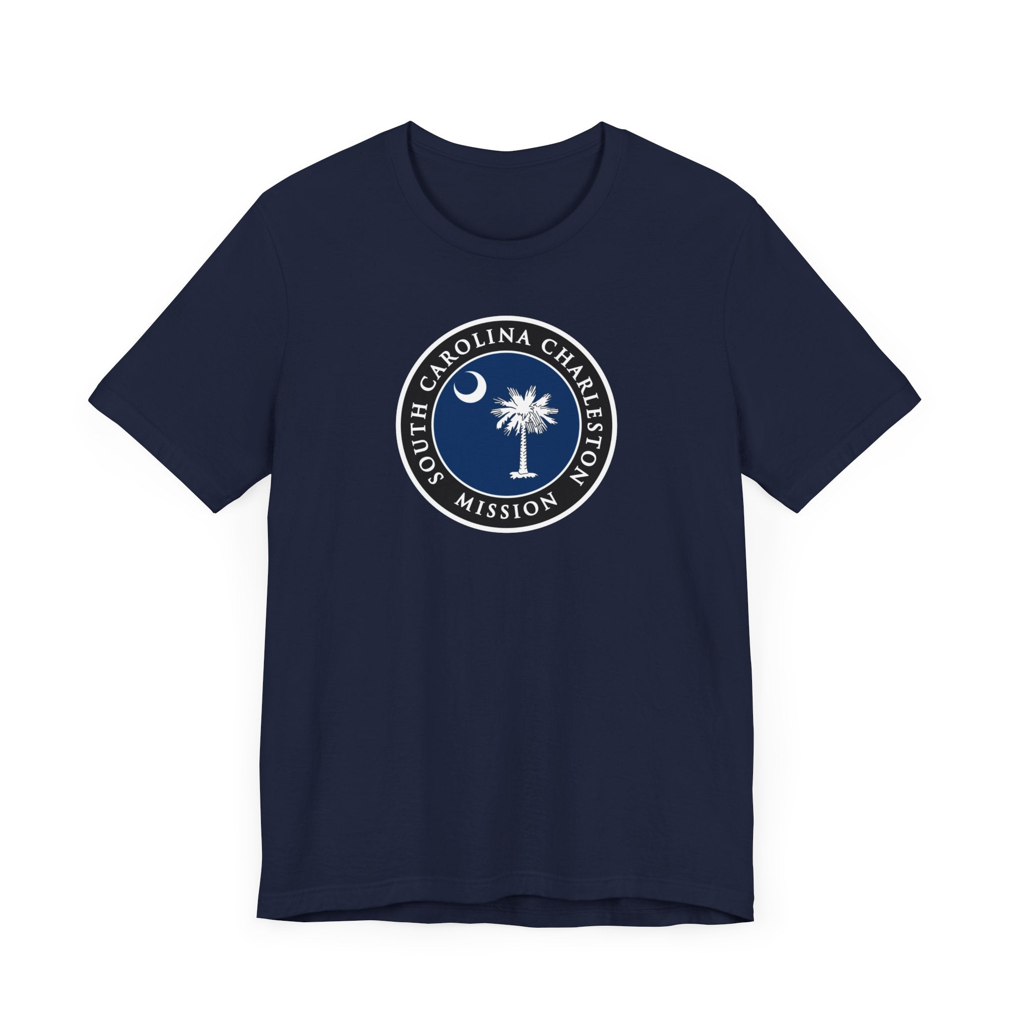 South Carolina Charleston Mission State Flag Logo (Black Border) T-shirt - Mission Wishlist - LDS Missionary Gift Store