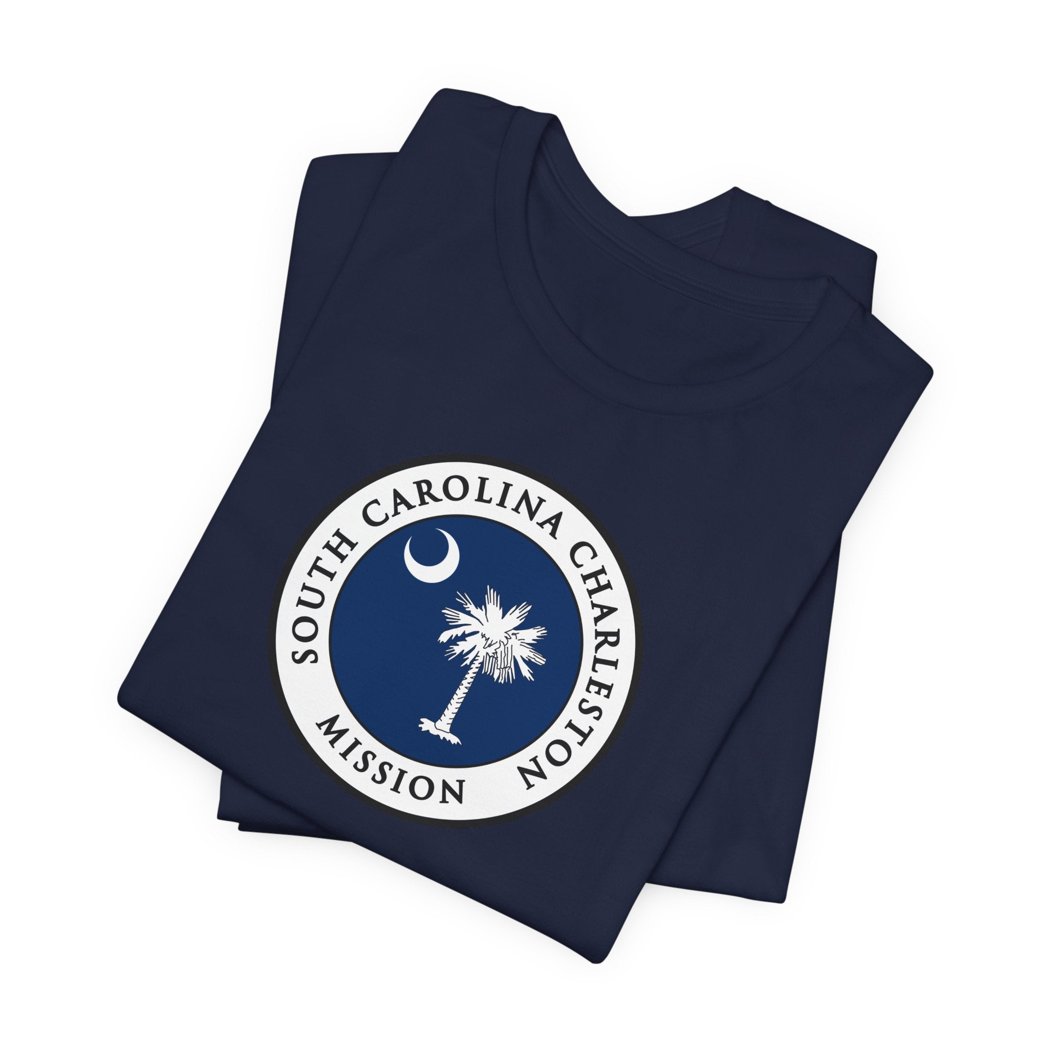 South Carolina Charleston Mission State Flag Logo (White Border) T-shirt - Mission Wishlist - LDS Missionary Gift Store
