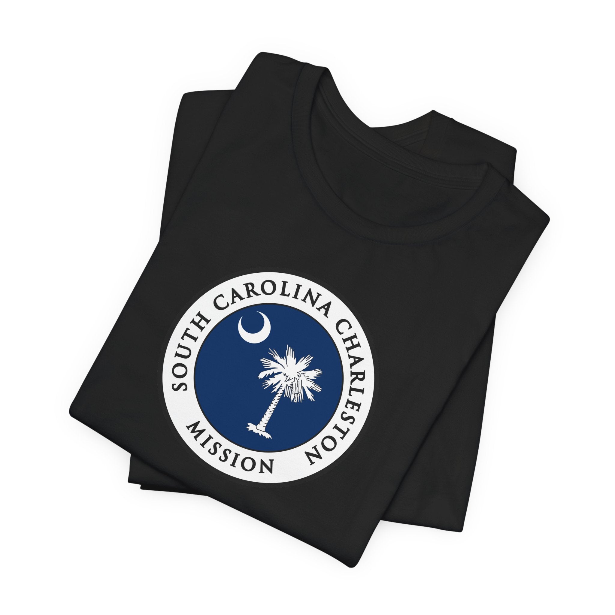 South Carolina Charleston Mission State Flag Logo (White Border) T-shirt - Mission Wishlist - LDS Missionary Gift Store