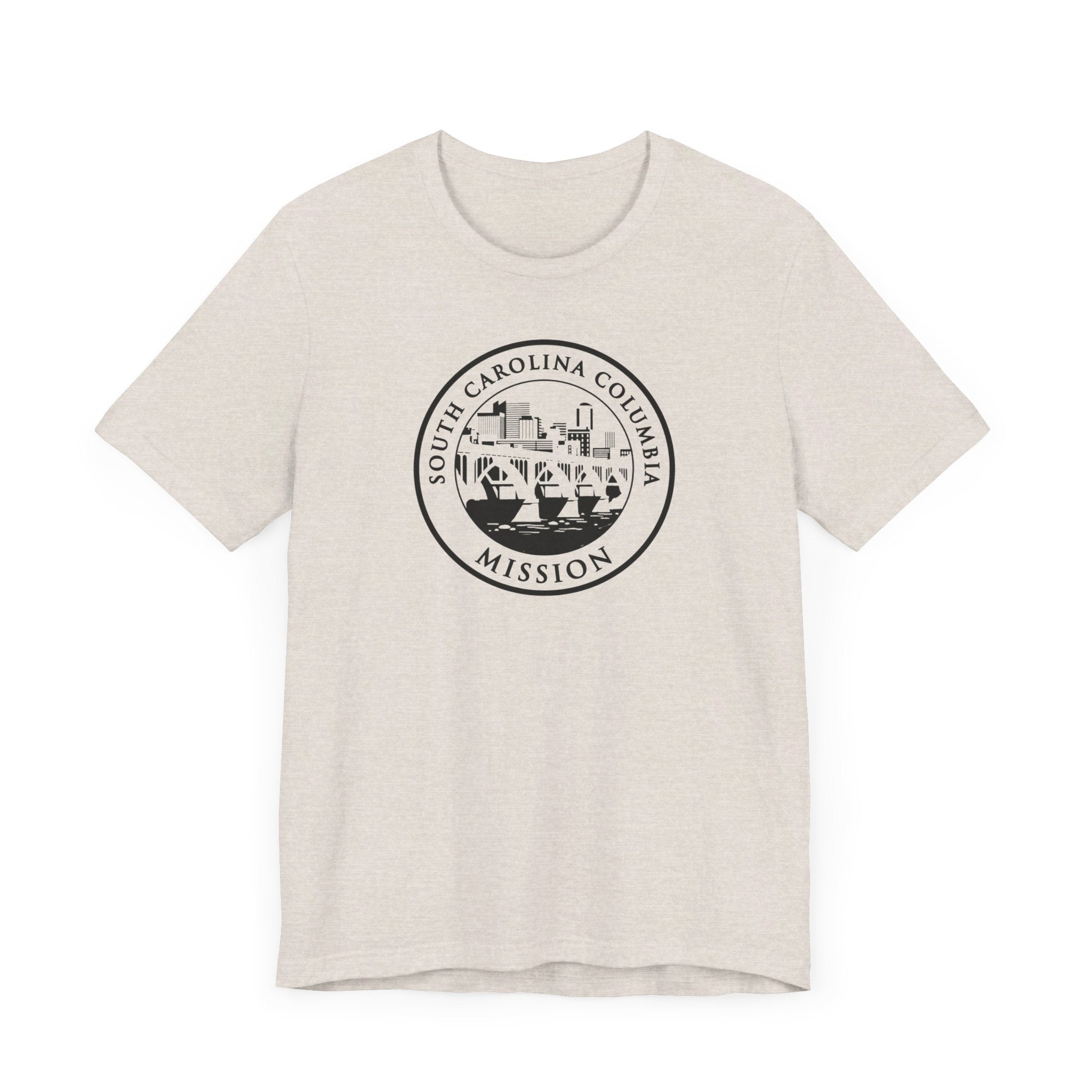 South Carolina Columbia Mission Circular Monochrome Logo T-Shirt - Mission Wishlist - LDS Missionary Gift Store